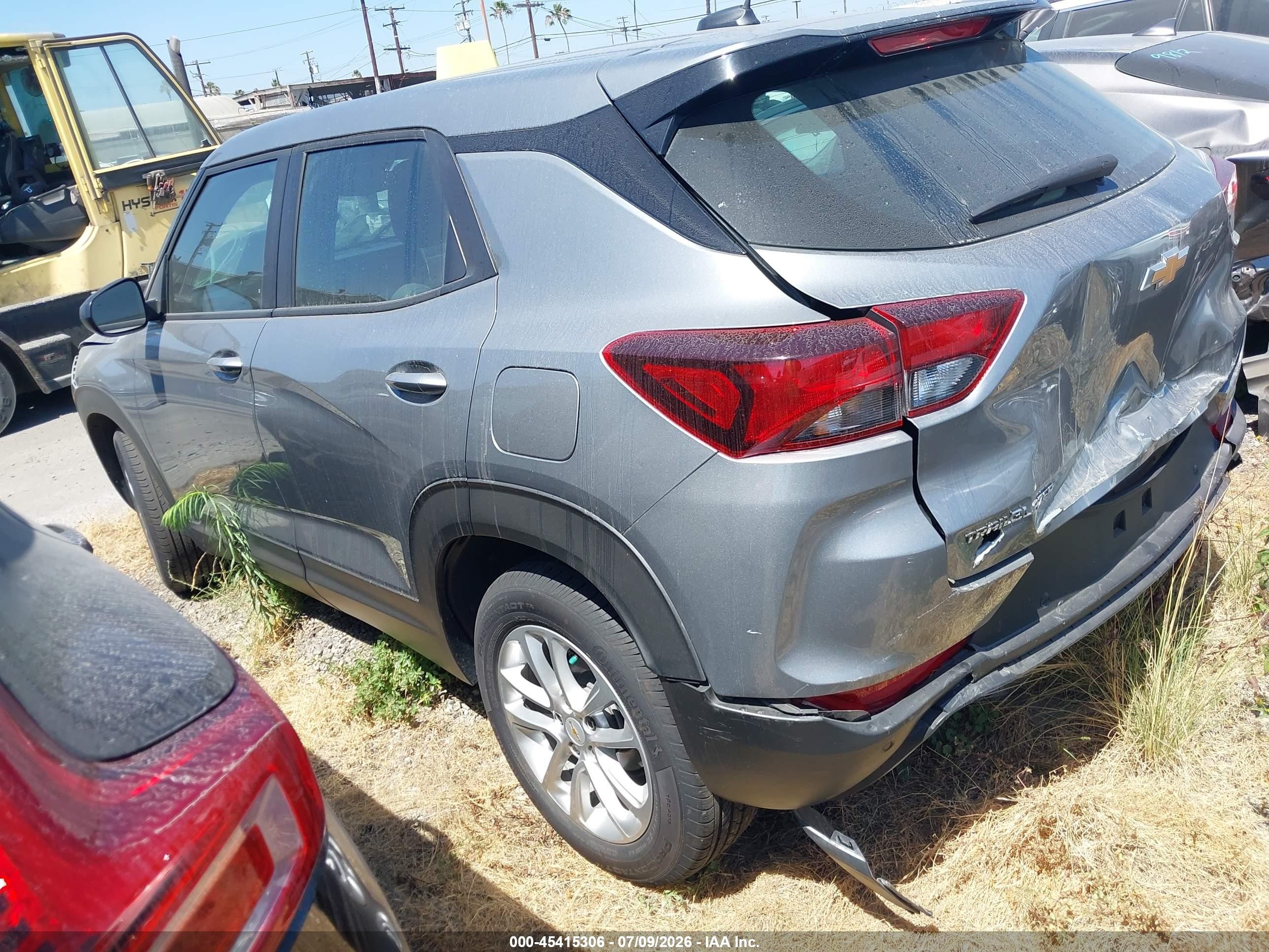 2024 Chevrolet Trailblazer VIN KL79MMSL0RB090923 IAAI salvage auction — Front End, Salvage Certificate (California), sold $4,800 on 2026-07-12 (photo 3)