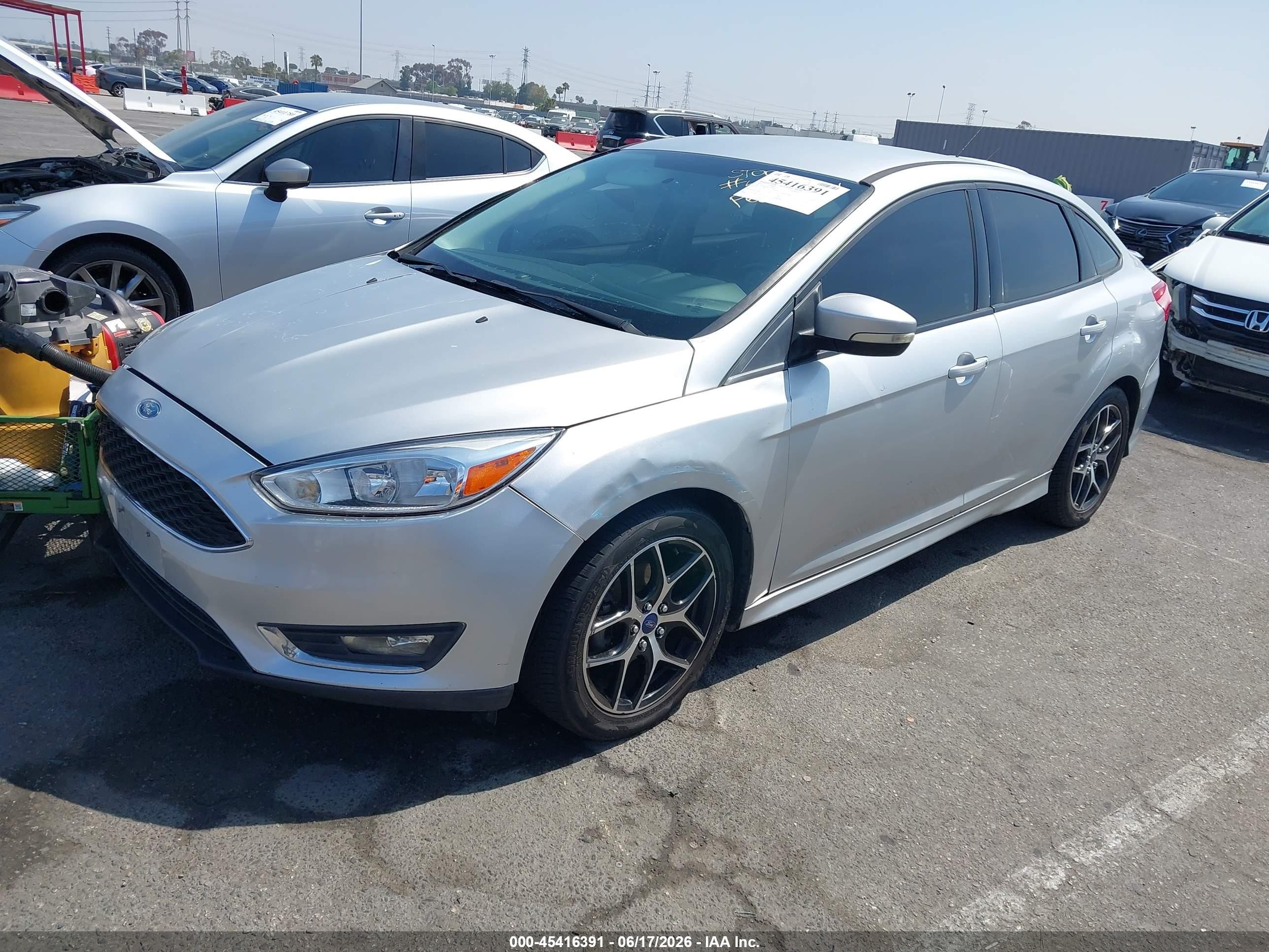 2016 Ford Focus VIN 1FADP3F20GL246746 IAAI salvage auction — Normal Wear, Duplicate Paperwork (California), sold $425 on 2026-07-09 (photo 2)