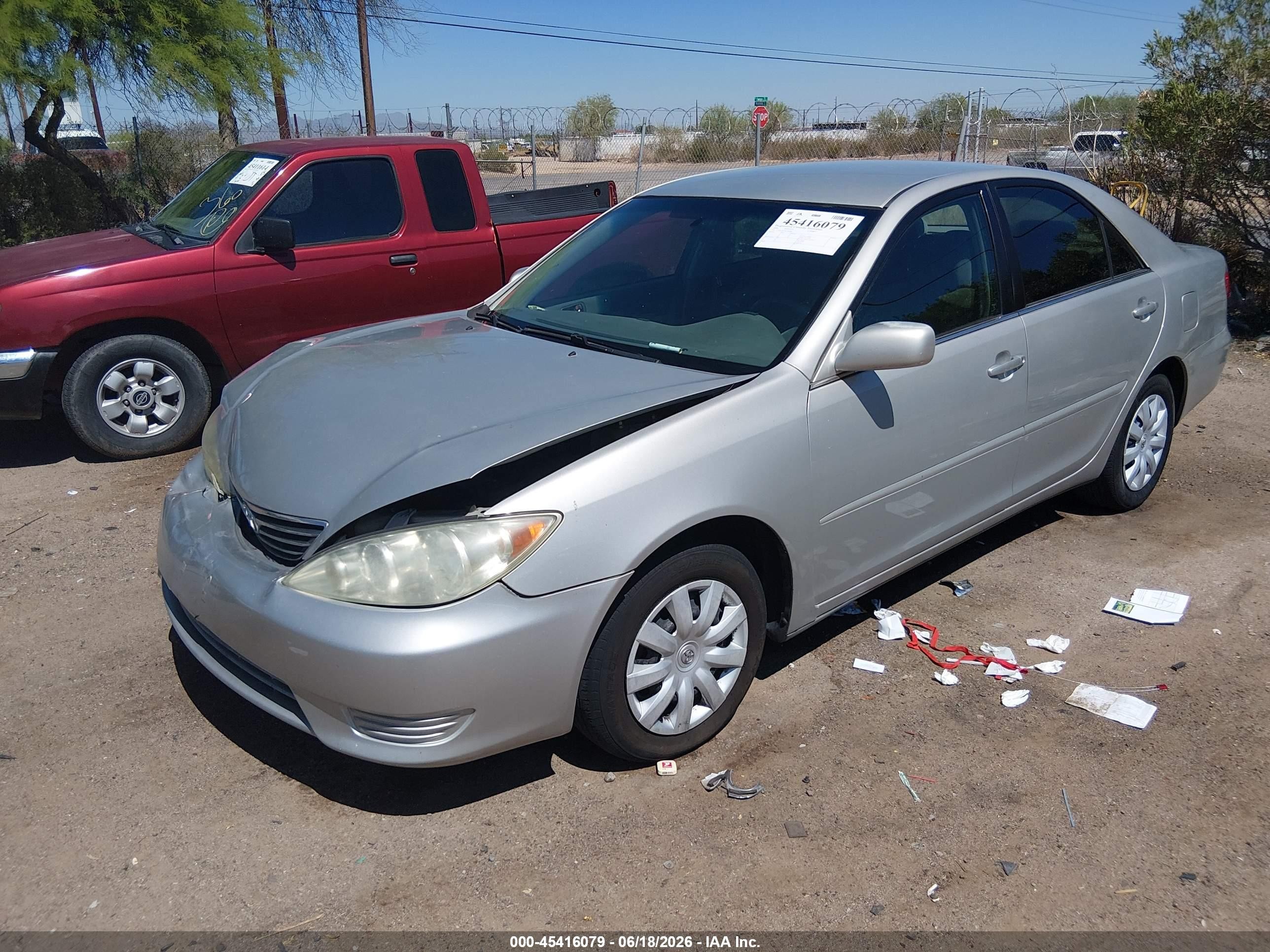 2006 Toyota Camry VIN 4T1BE32K36U134248 IAAI salvage auction — Front End, Salvage (Arizona), sold $1,475 on 2026-07-09 (photo 2)