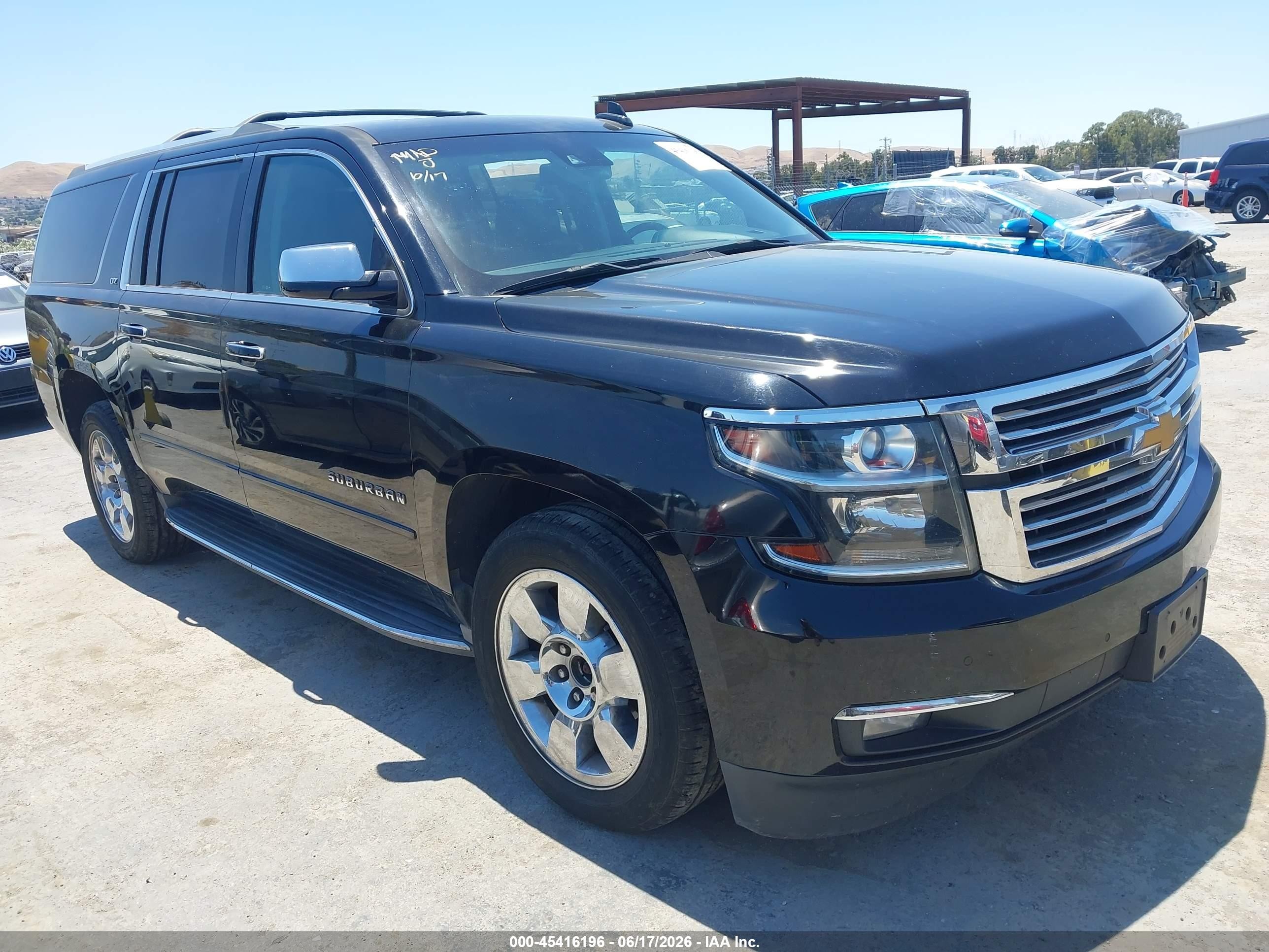 2016 Chevrolet Suburban VIN 1GNSKJKC9GR242489 IAAI salvage auction — Normal Wear, Clear - Dealer Only (California), sold $2,850 on 2026-07-09 (photo 1)