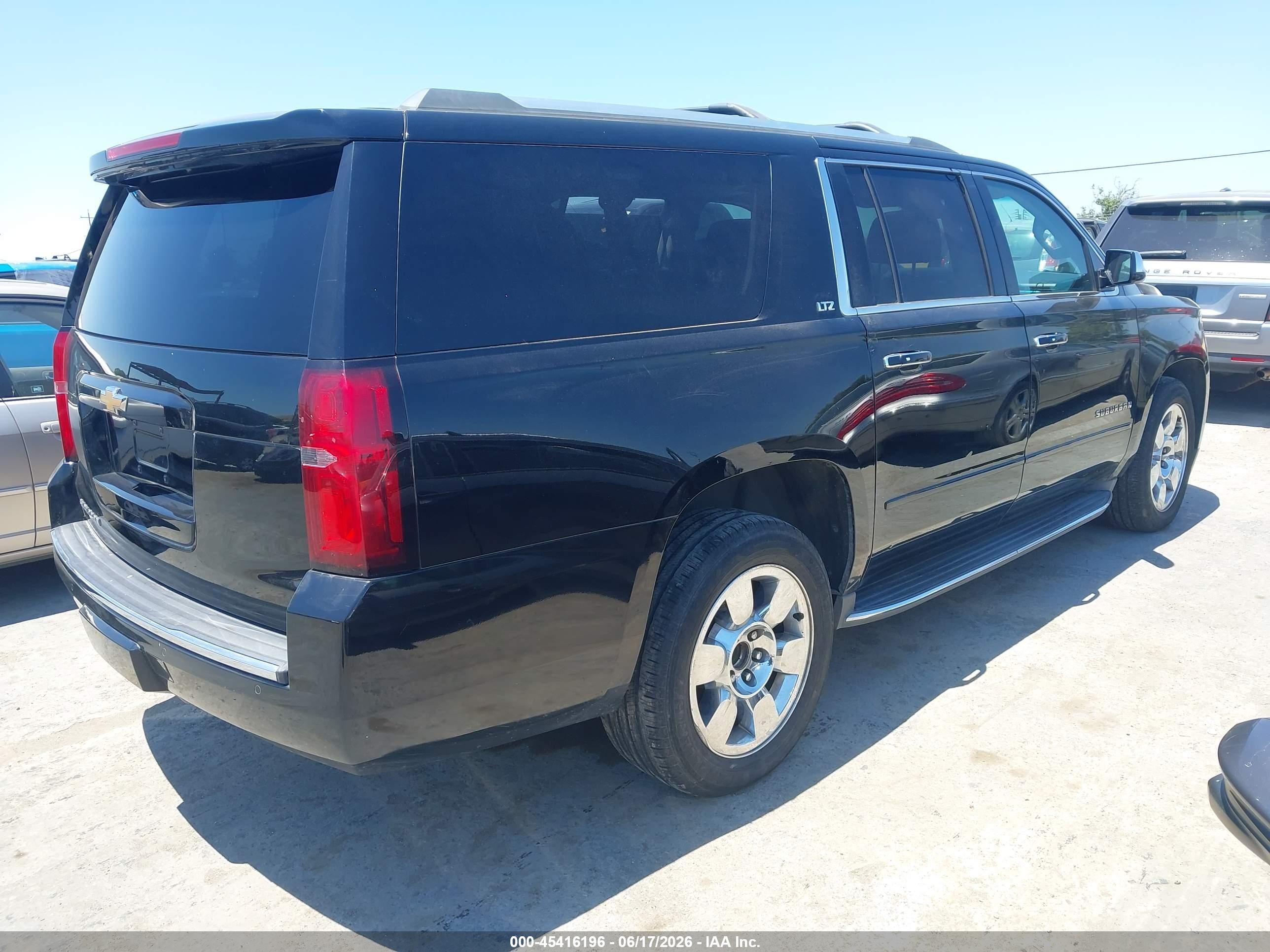 2016 Chevrolet Suburban VIN 1GNSKJKC9GR242489 IAAI salvage auction — Normal Wear, Clear - Dealer Only (California), sold $2,850 on 2026-07-09 (photo 4)