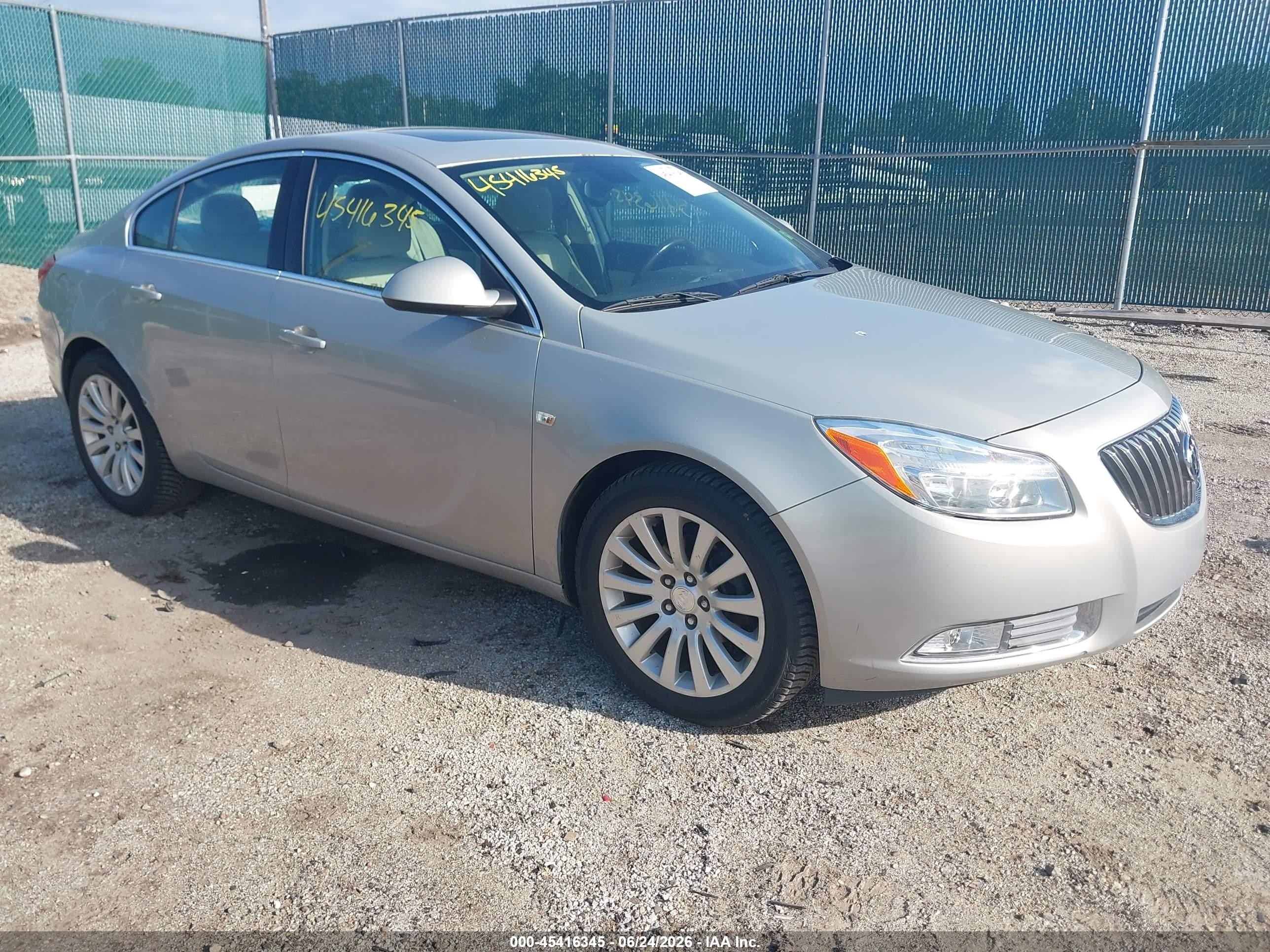 2011 Buick Regal VIN W04GP5EC1B1051833 IAAI salvage auction — Rear End, Salvage (Indiana), sold $1,400 on 2024-05-24 (photo 1)