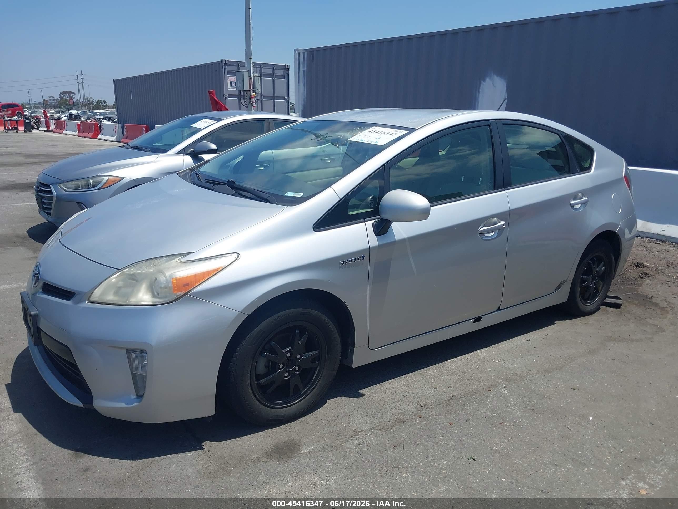 2012 Toyota Prius VIN JTDKN3DU6C5415372 IAAI salvage auction — Normal Wear, Duplicate Paperwork (California), sold $1,050 on 2026-07-02 (photo 6)