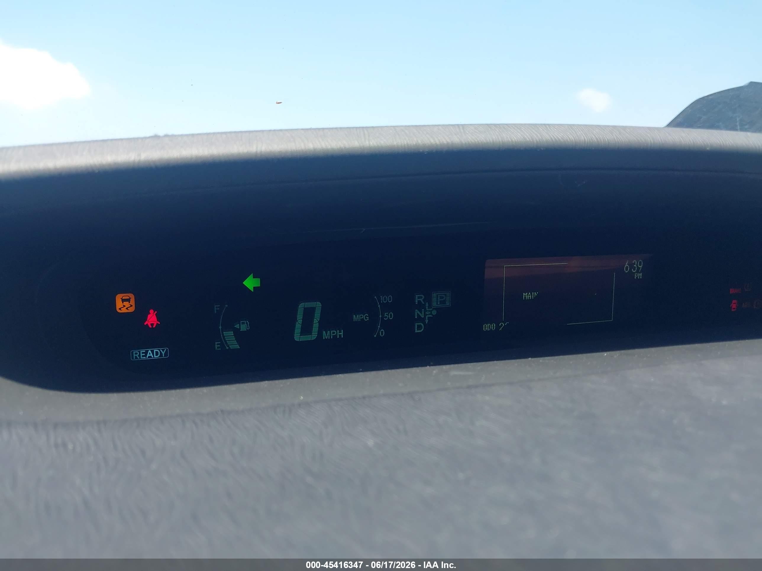 2012 Toyota Prius VIN JTDKN3DU6C5415372 IAAI salvage auction — Normal Wear, Duplicate Paperwork (California), sold $1,050 on 2026-07-02 (photo 7)