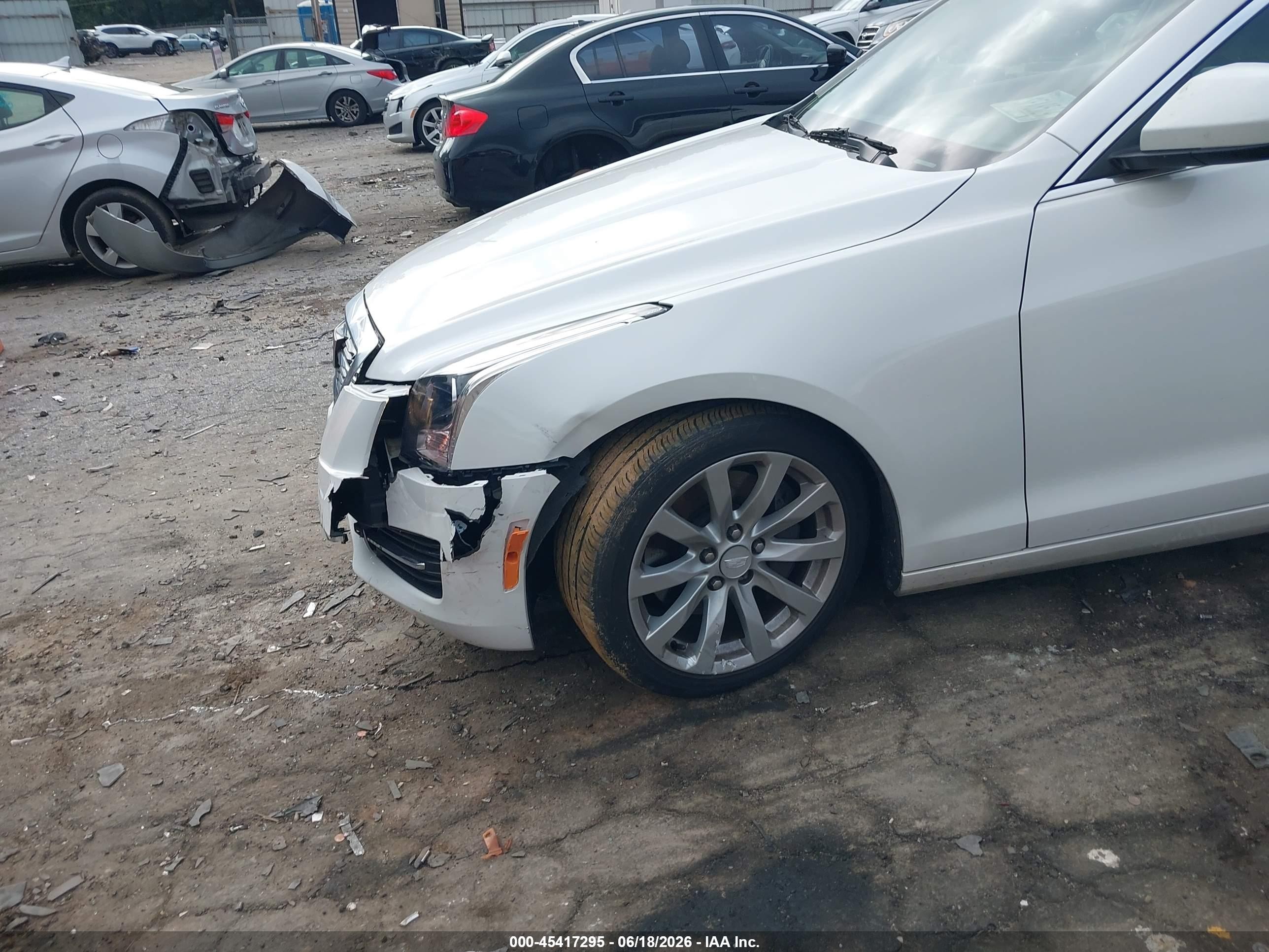 2017 Cadillac Ats VIN 1G6AA5RX3H0109100 IAAI salvage auction — Front End, Salvage (Georgia), sold $1,450 on 2026-09-09 (photo 6)