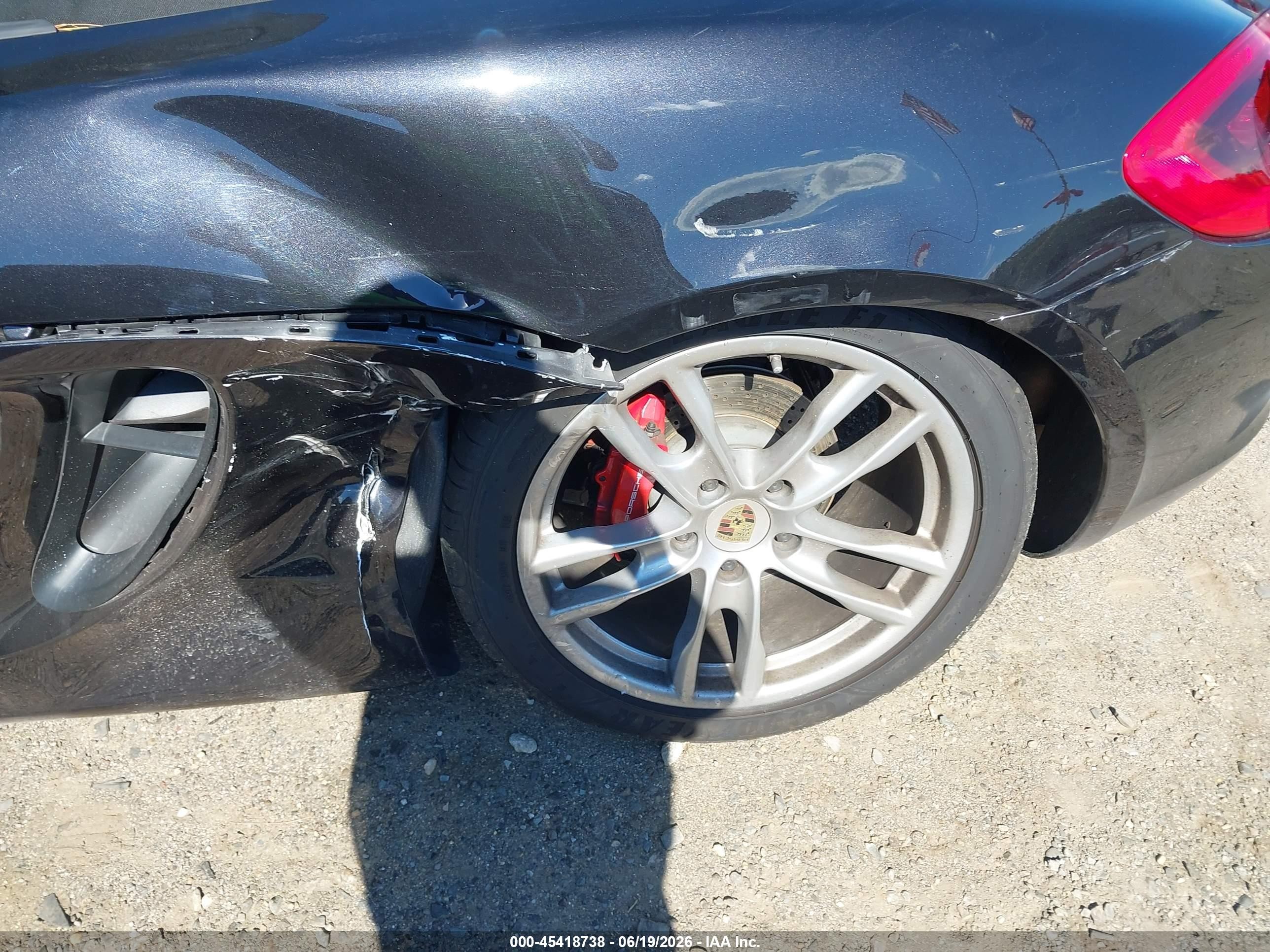 2014 Porsche Boxster VIN WP0CB2A80ES141086 IAAI salvage auction — Rear End, Salvage (Massachusetts), sold $15,100 on 2026-09-05 (photo 6)