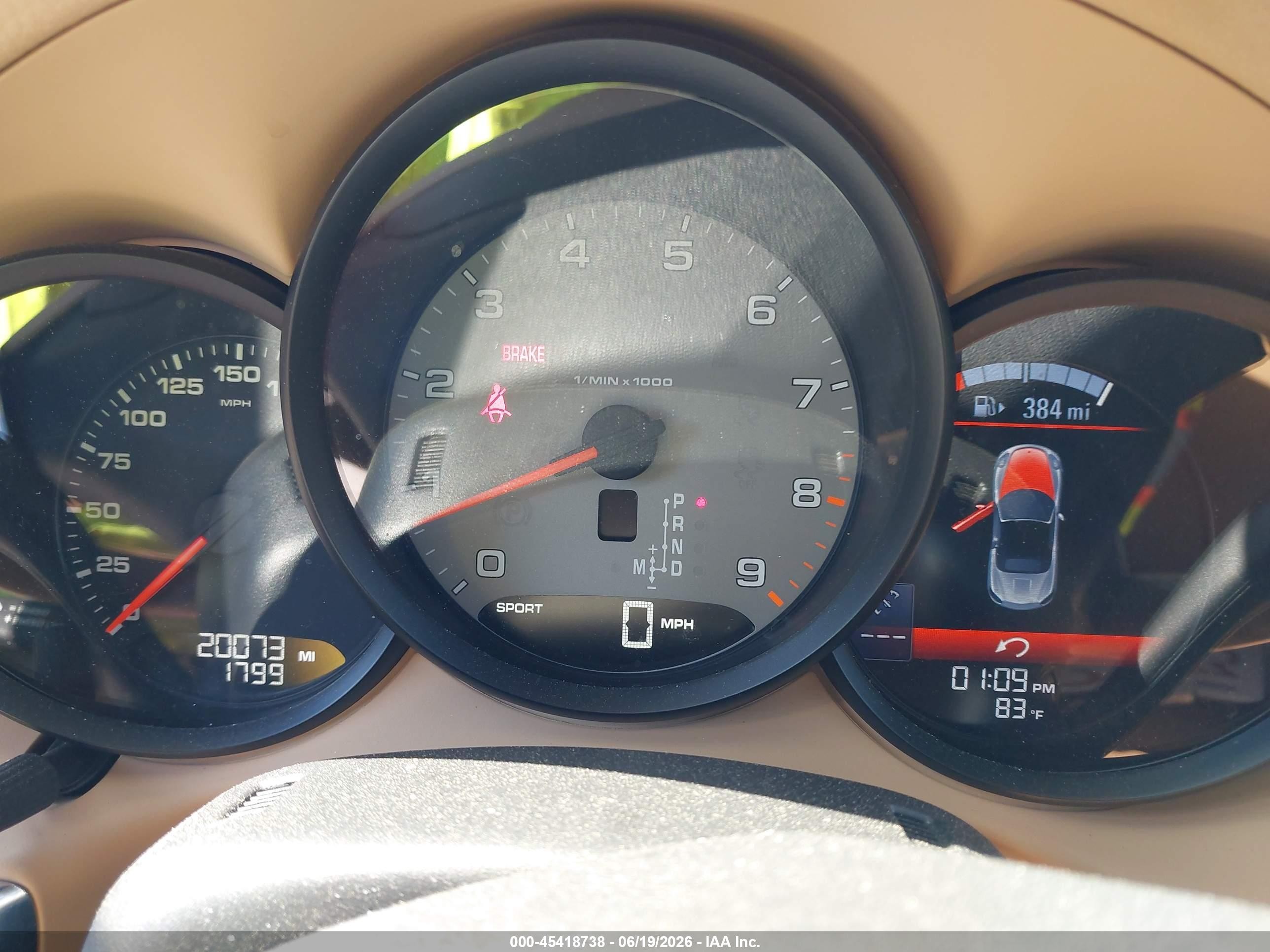 2014 Porsche Boxster VIN WP0CB2A80ES141086 IAAI salvage auction — Rear End, Salvage (Massachusetts), sold $15,100 on 2026-09-05 (photo 7)