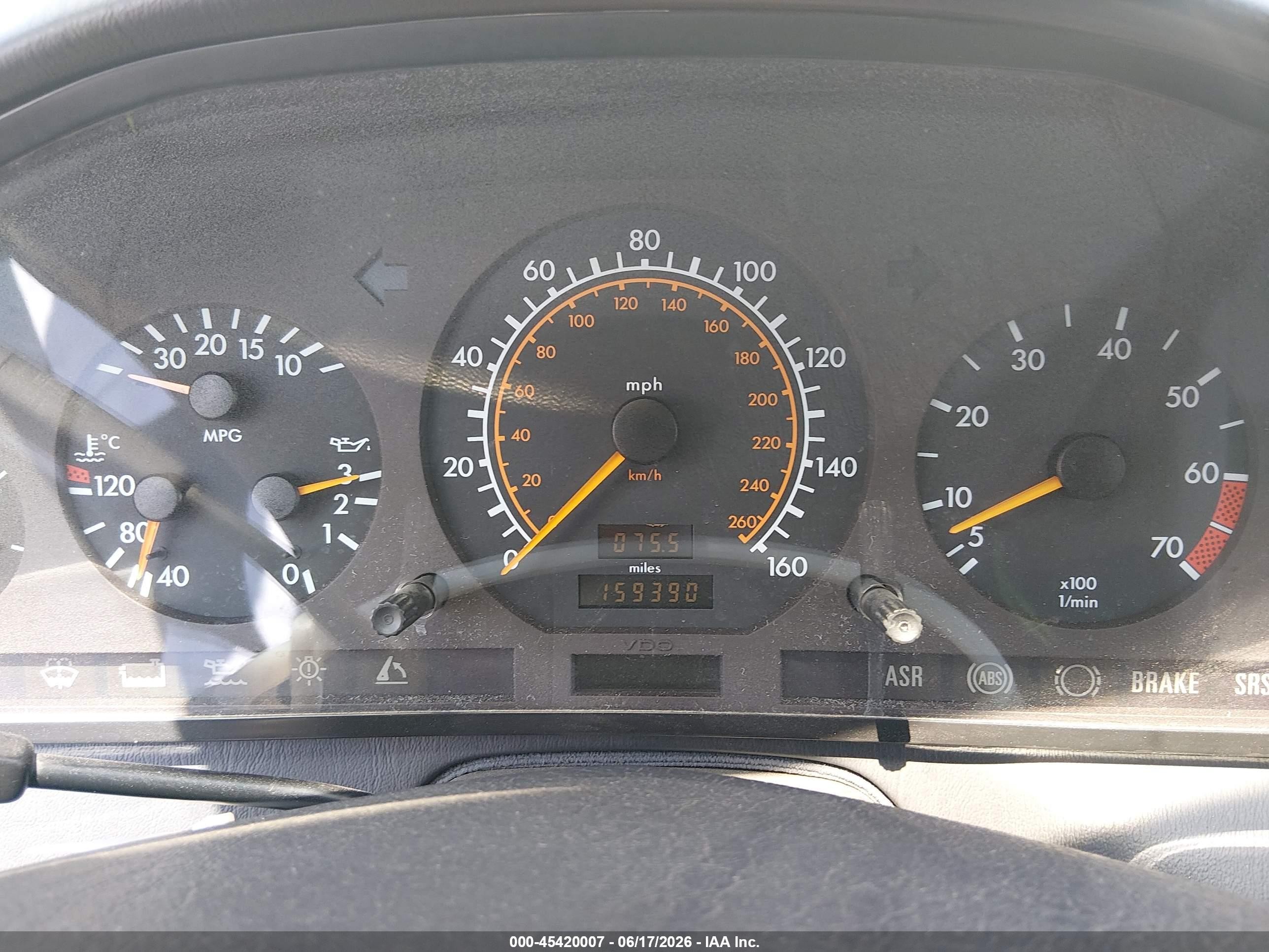 1995 Mercedes-Benz SL-Class VIN WDBFA67E0SF125607 IAAI salvage auction — Normal Wear, Clear - Dealer Only (California), sold $3,000 on 2026-07-02 (photo 7)