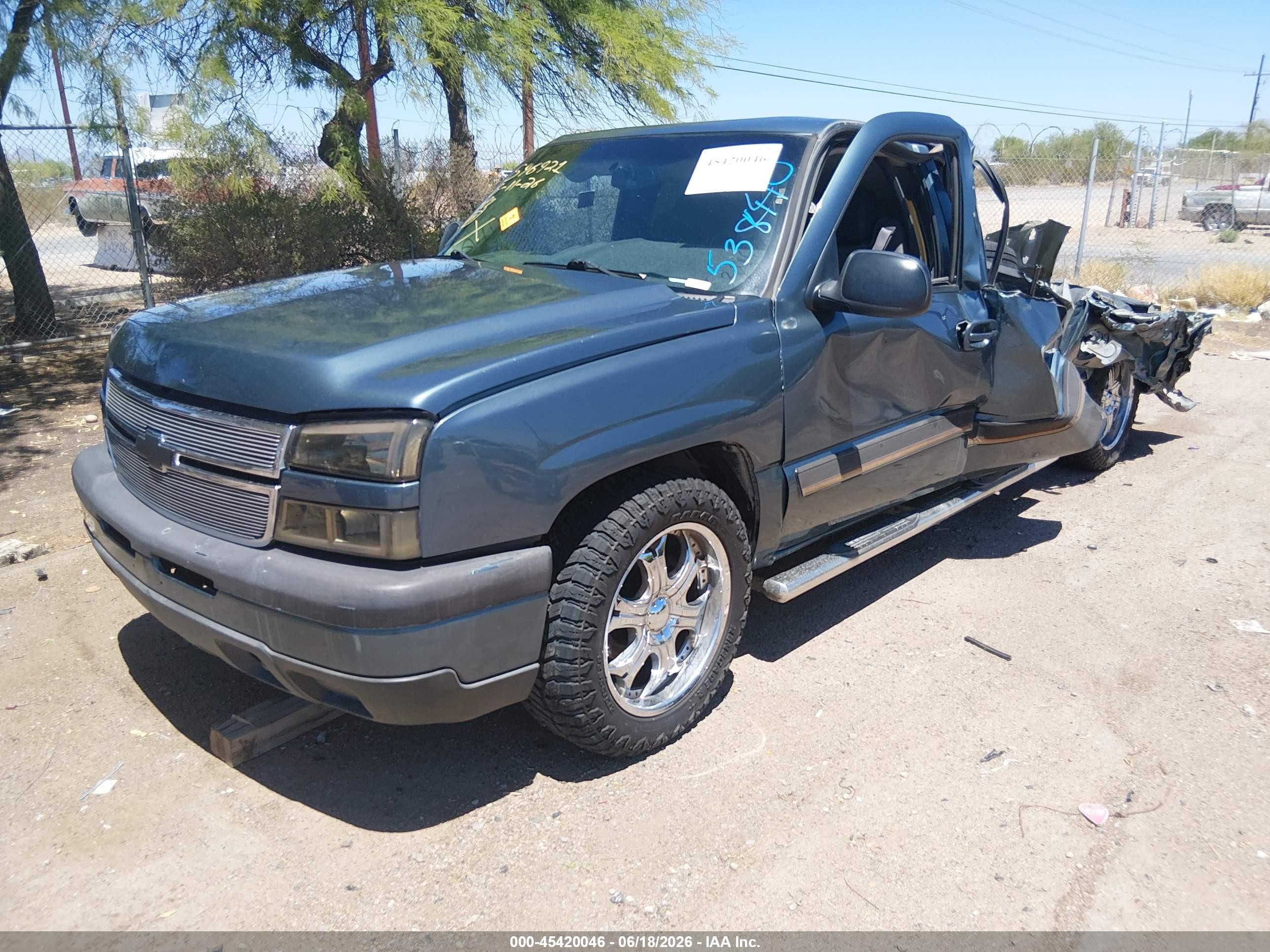 2007 Chevrolet Silverado 1500 VIN 2GCEC13V371158440 IAAI salvage auction — Biohazard/Chemical, Non-Repairable (Arizona), sold $900 on 2026-07-09 (photo 2)