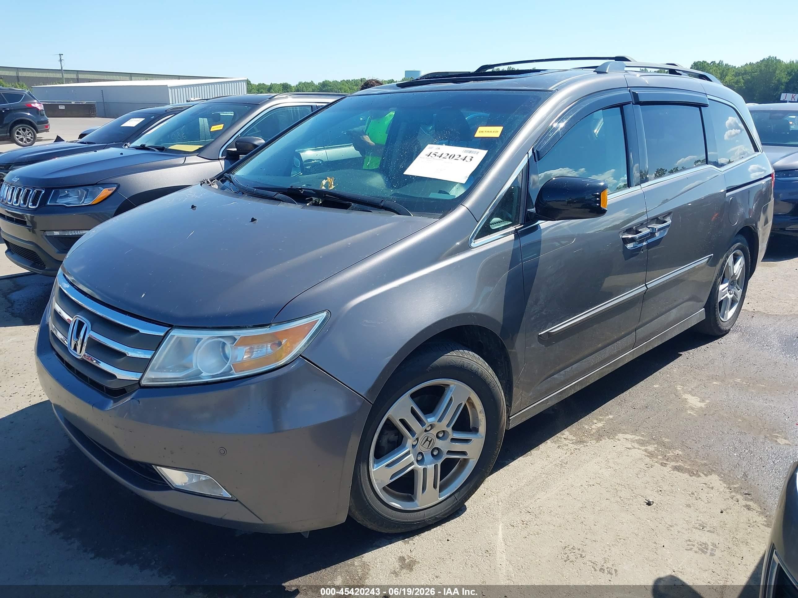 2012 Honda Odyssey VIN 5FNRL5H92CB034607 IAAI salvage auction — Top/Roof, Salvage (Ohio), sold $1,250 on 2026-07-10 (photo 2)