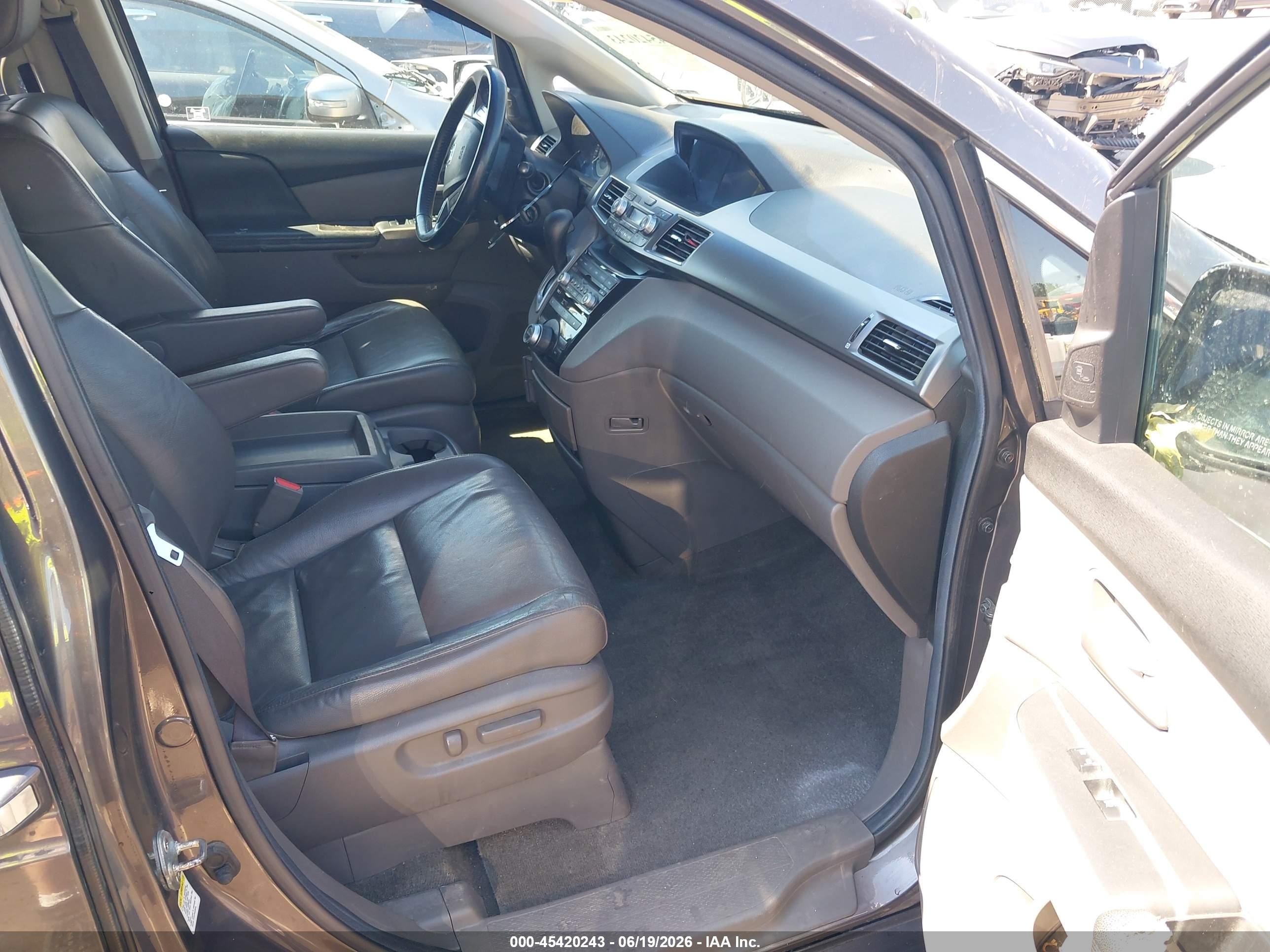 2012 Honda Odyssey VIN 5FNRL5H92CB034607 IAAI salvage auction — Top/Roof, Salvage (Ohio), sold $1,250 on 2026-07-10 (photo 5)