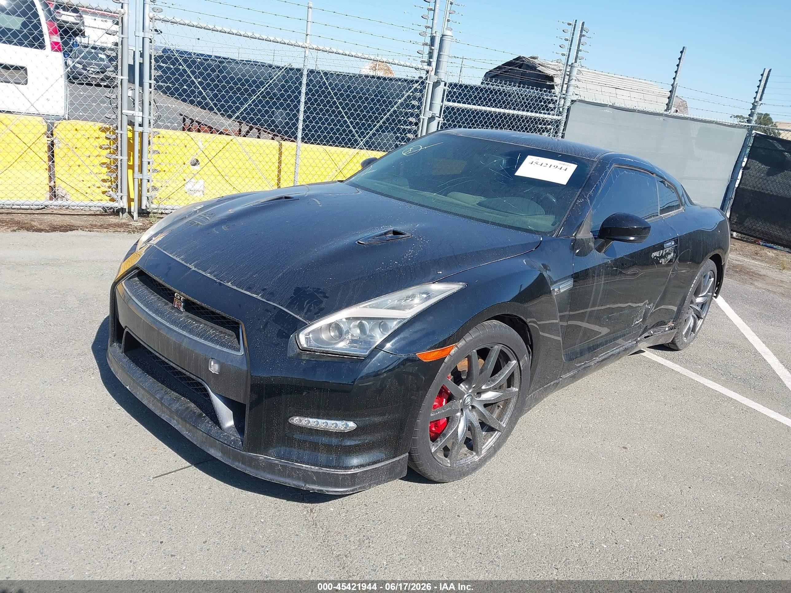 2016 Nissan GT-R VIN JN1AR5EF6GM290562 IAAI salvage auction — Top/Roof, Salvage (Nevada), sold $16,100 on 2026-07-02 (photo 2)