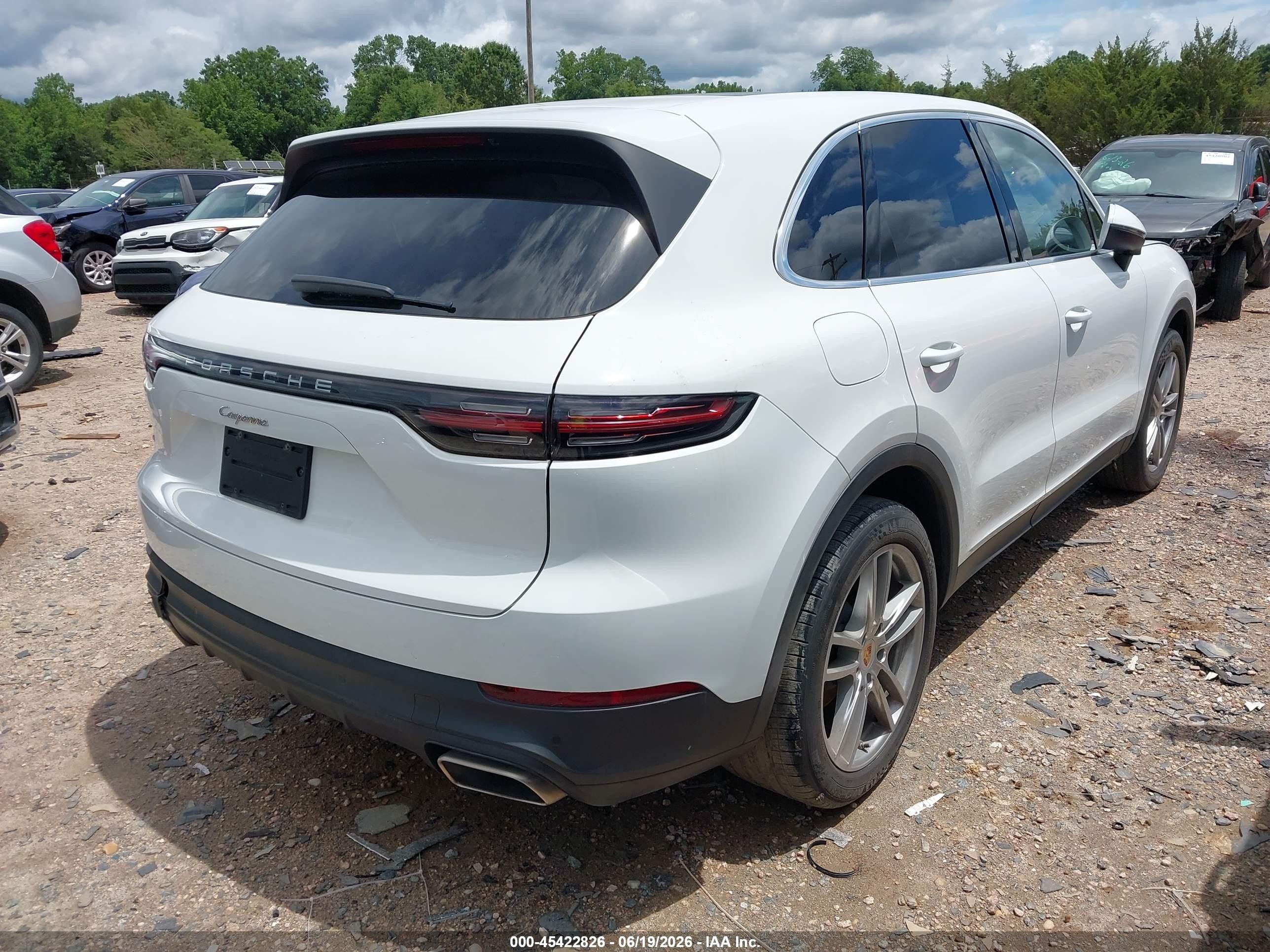 2020 Porsche Cayenne VIN WP1AA2AY4LDA04114 IAAI salvage auction — Rear End, Salvage (North Carolina), sold $17,150 on 2026-07-06 (photo 4)