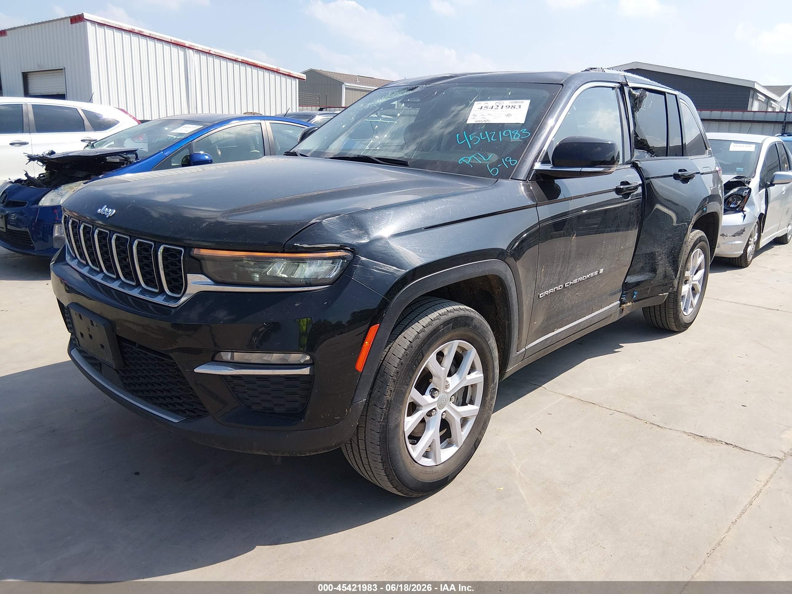 2022 Jeep Grand Cherokee VIN 1C4RJHBG9N8534474 IAAI salvage auction — Side, Original (Texas), sold $10,100 on 2026-09-11 (photo 2)