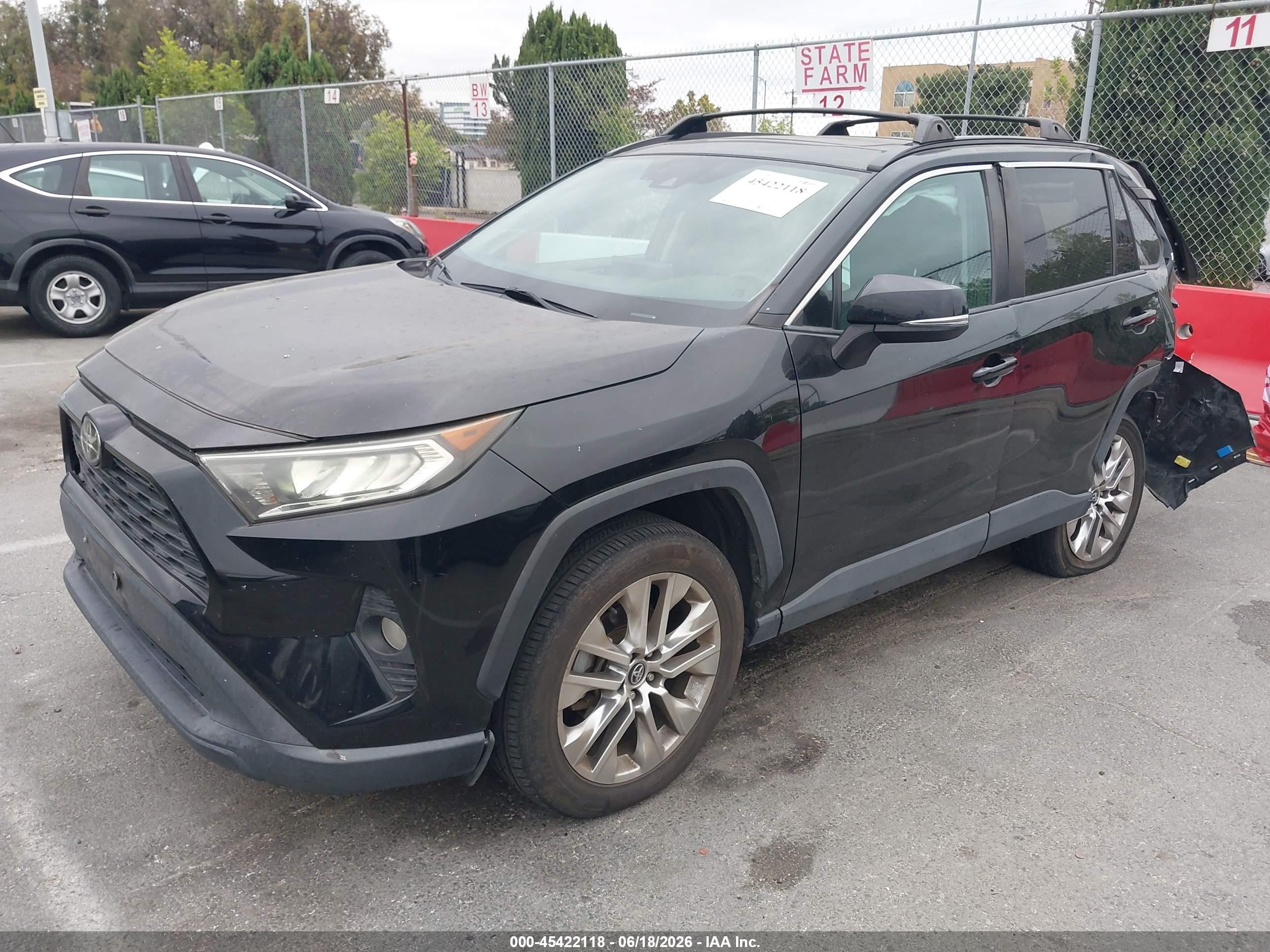 2020 Toyota RAV4 VIN 2T3C1RFV5LW087511 IAAI salvage auction — Rear End, Salvage (California), sold $6,500 on 2026-07-02 (photo 2)