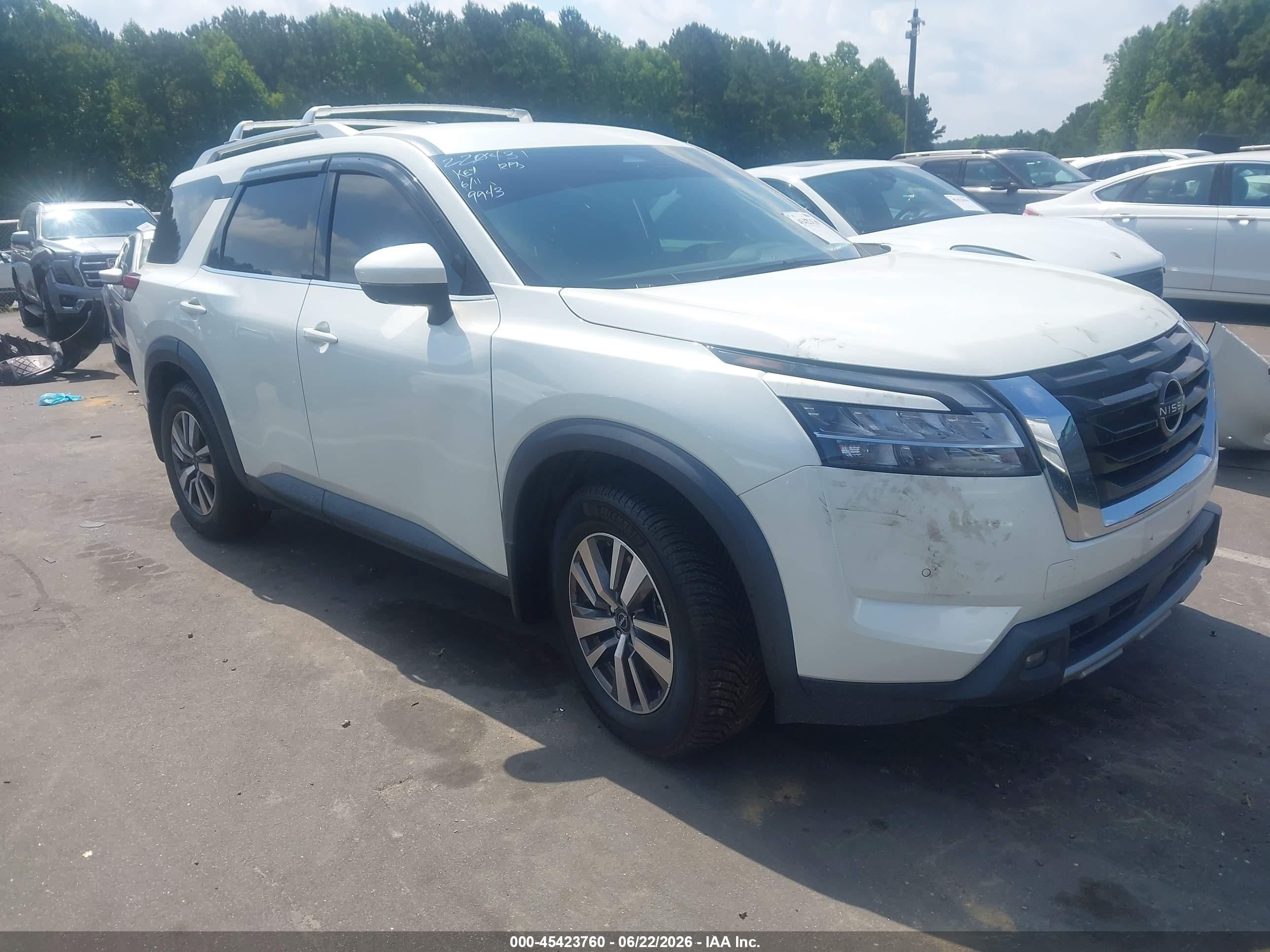 2023 Nissan Pathfinder VIN 5N1DR3CC3PC219943 — IAAI salvage auction photo