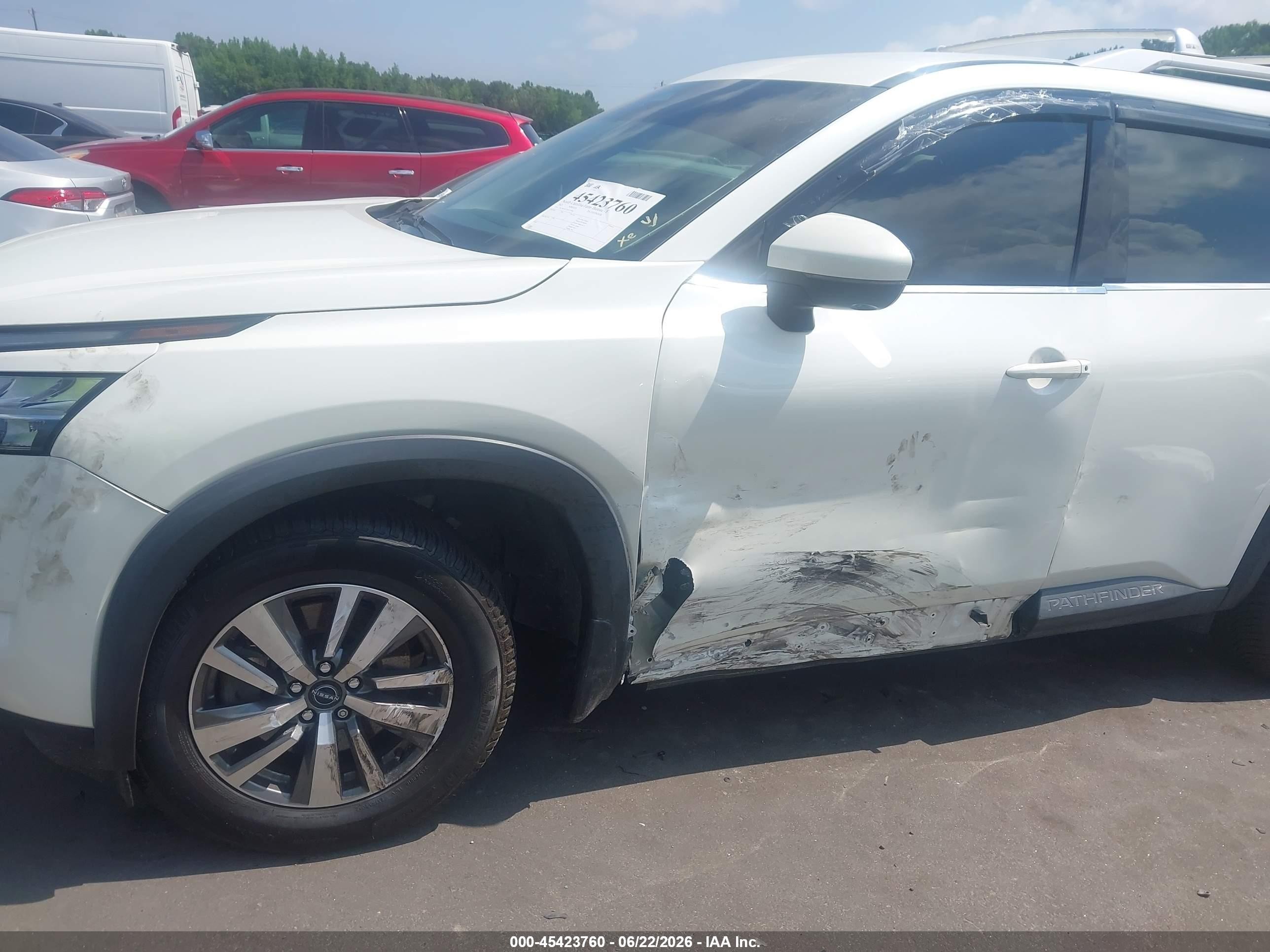 2023 Nissan Pathfinder VIN 5N1DR3CC3PC219943 IAAI salvage auction — Unknown, Salvage (North Carolina), sold $8,800 on 2026-09-25 (photo 6)
