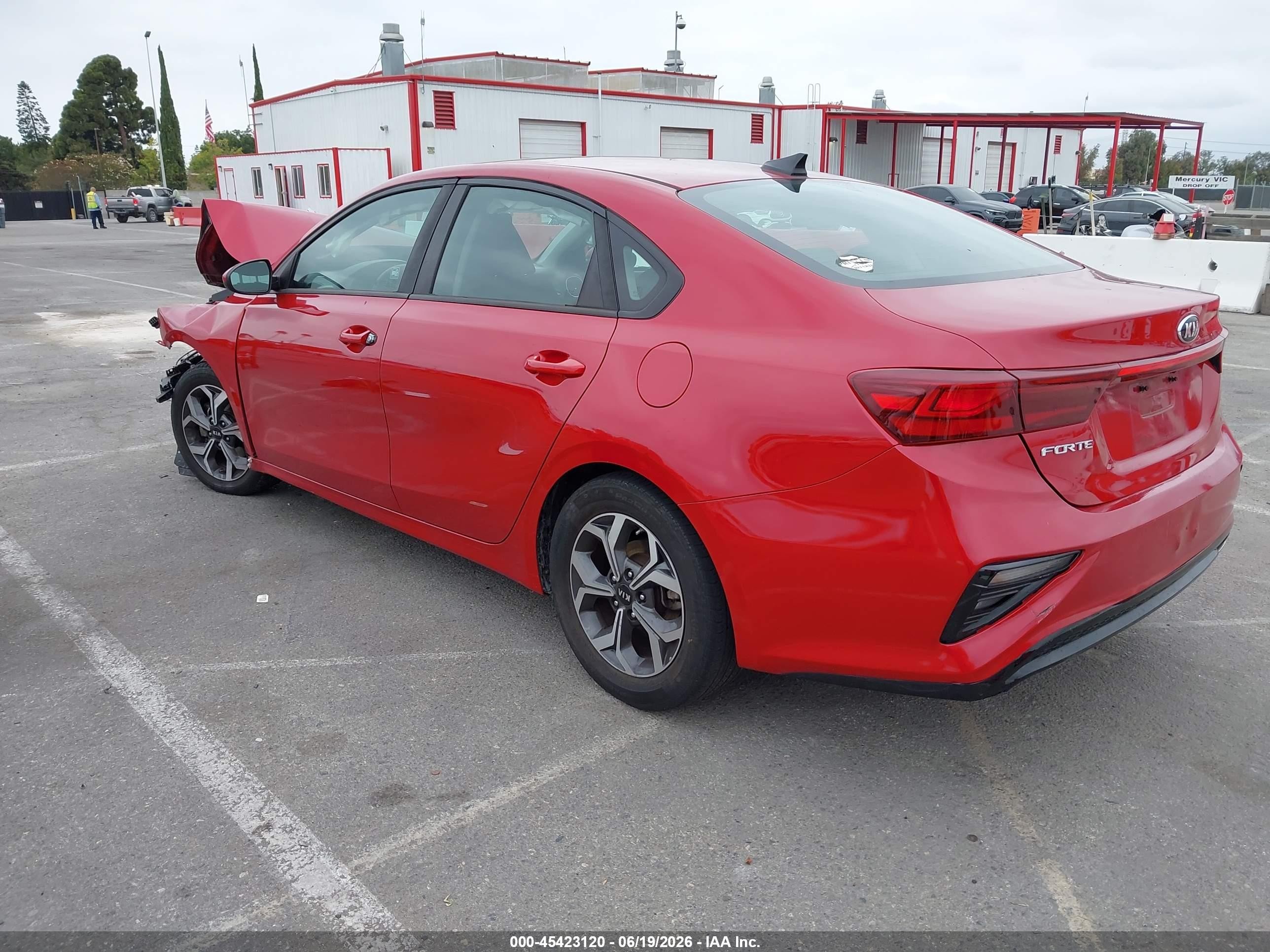 2019 Kia Forte VIN 3KPF24AD4KE109312 IAAI salvage auction — Front End, Salvage (California), sold $1,800 on 2026-07-06 (photo 3)
