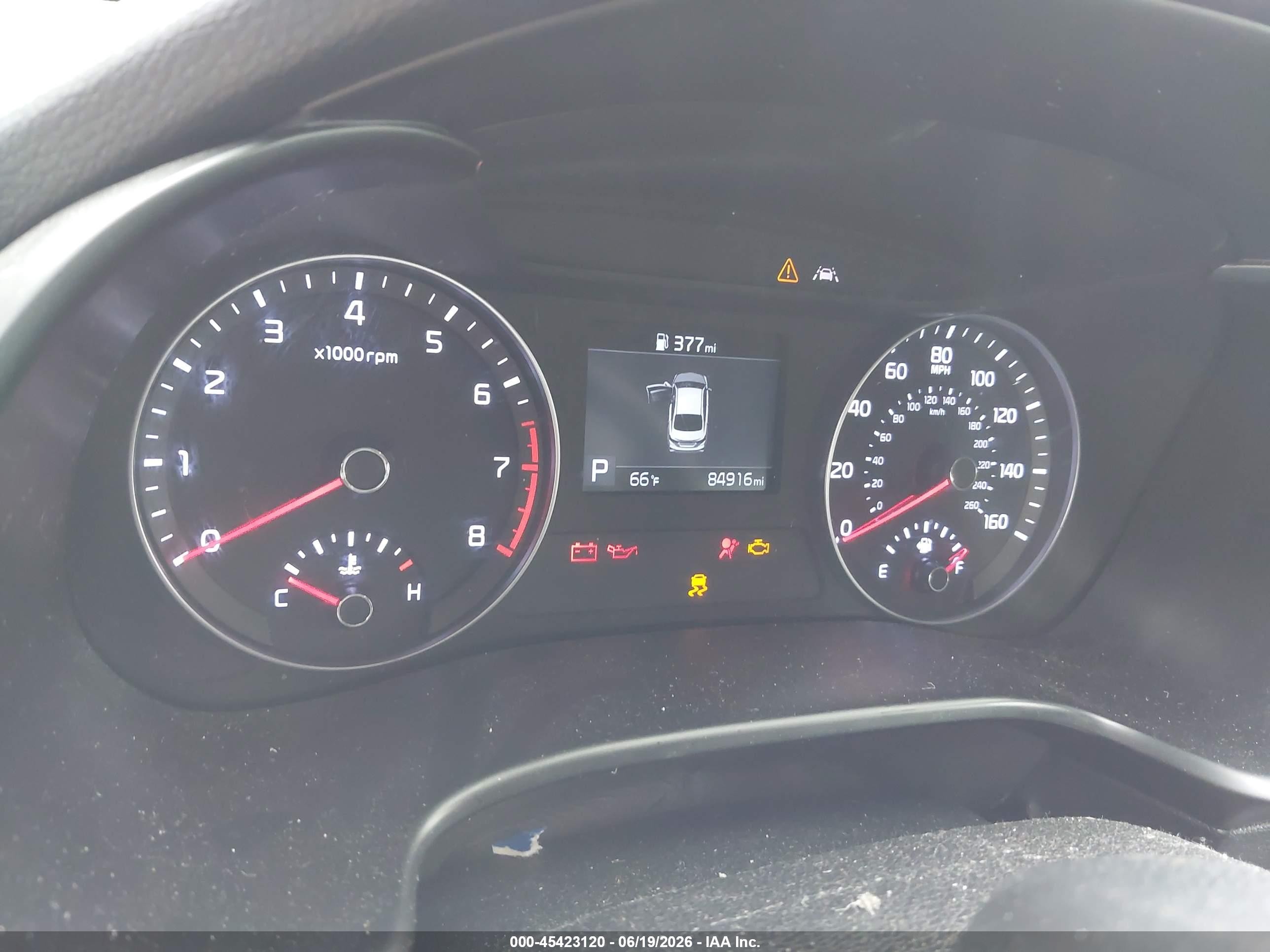 2019 Kia Forte VIN 3KPF24AD4KE109312 IAAI salvage auction — Front End, Salvage (California), sold $1,800 on 2026-07-06 (photo 7)
