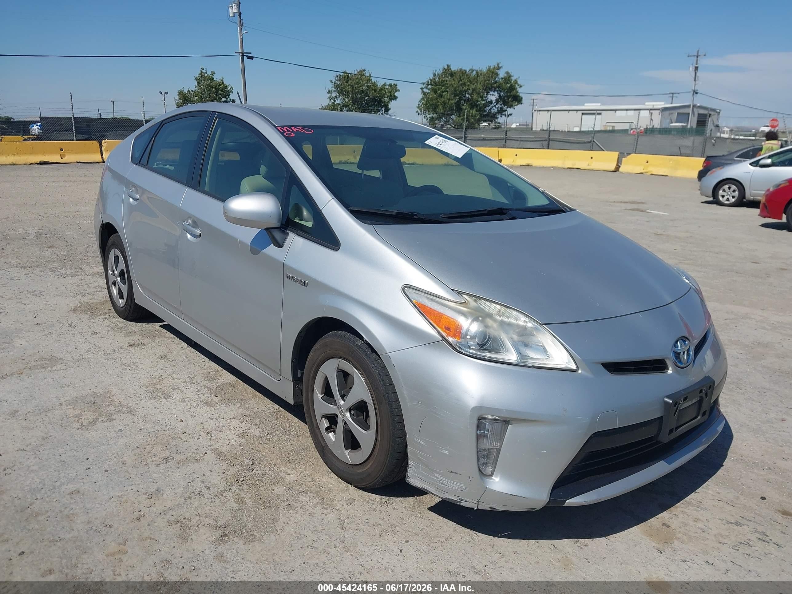 2012 Toyota Prius VIN JTDKN3DU4C5416794 IAAI salvage auction — Normal Wear, Clear - Dealer Only (California), sold $3,750 on 2026-07-09 (photo 1)