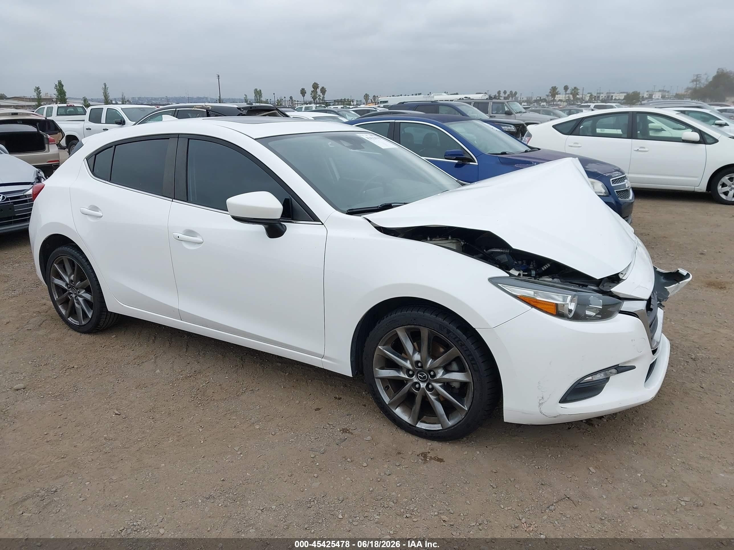 2018 Mazda 3 VIN 3MZBN1L32JM274673 IAAI salvage auction — Unknown, Salvage (California), sold $2,200 on 2026-09-26 (photo 1)