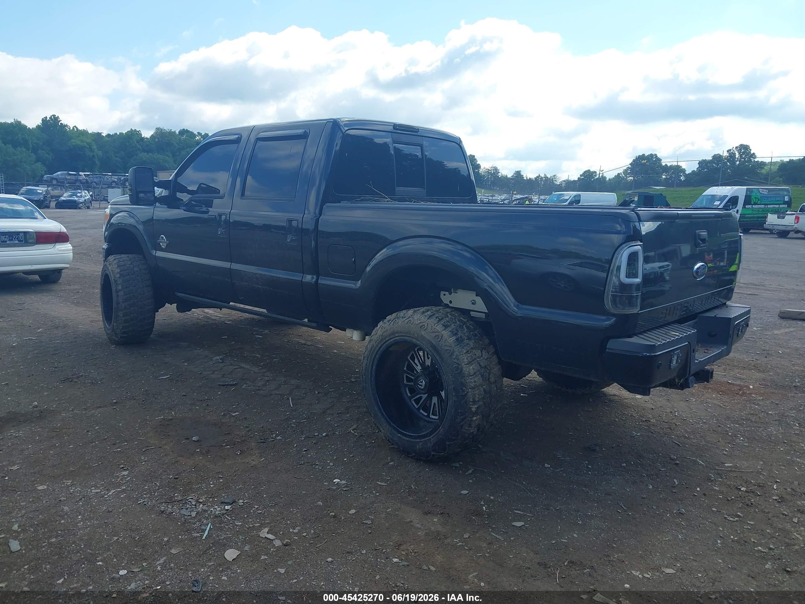2011 Ford F-550 Super Duty VIN 1FT7W2BT1BEA06377 IAAI salvage auction — Water/Flood, Salvage (Tennessee), sold $5,700 on 2026-07-08 (photo 3)