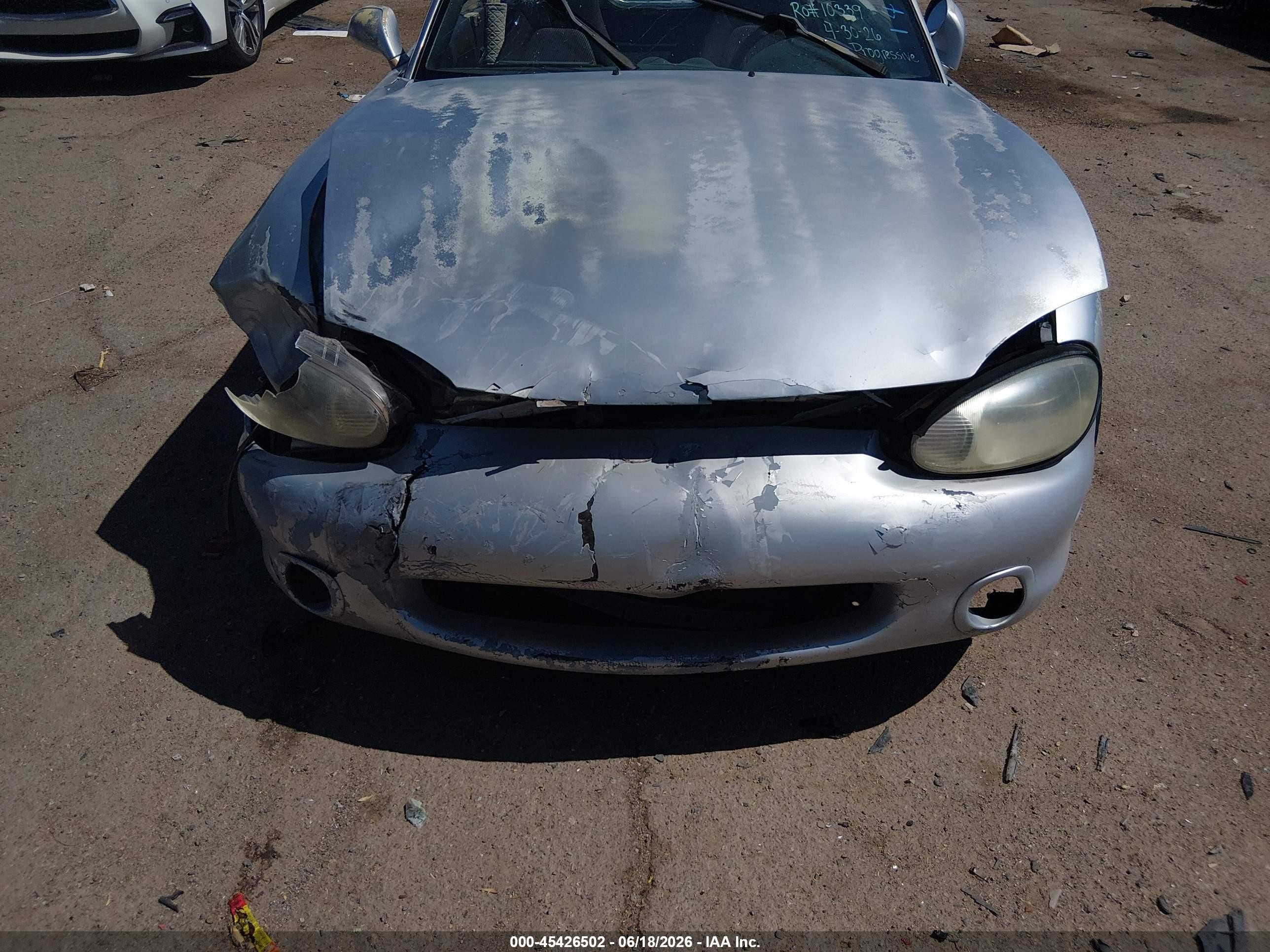 2000 Mazda MX-5 Miata VIN JM1NB3538Y0149661 IAAI salvage auction — Front End, Salvage (Arizona), sold $525 on 2026-07-03 (photo 6)