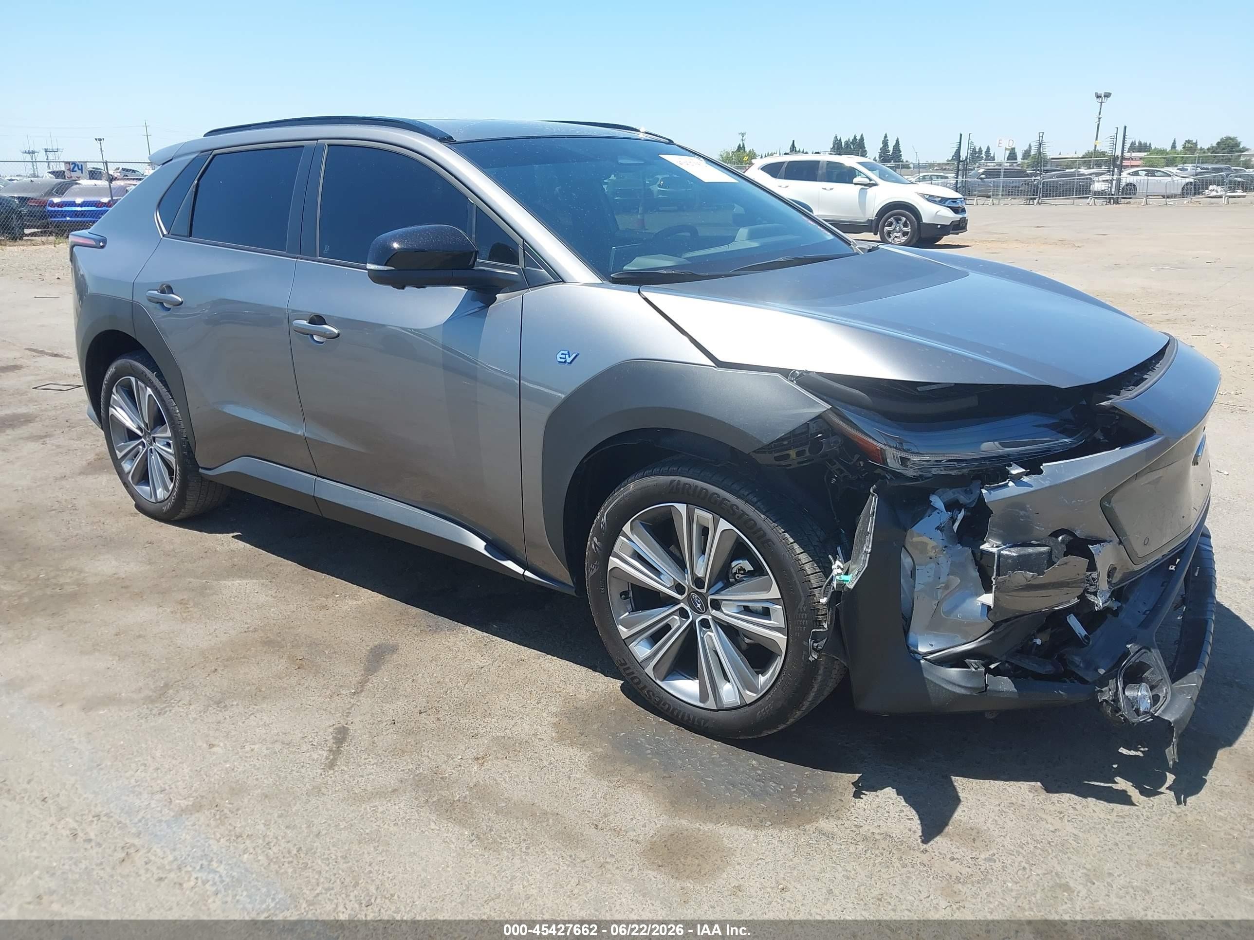 2025 Subaru Solterra VIN JTMABABA9SA100427 — IAAI salvage auction photo