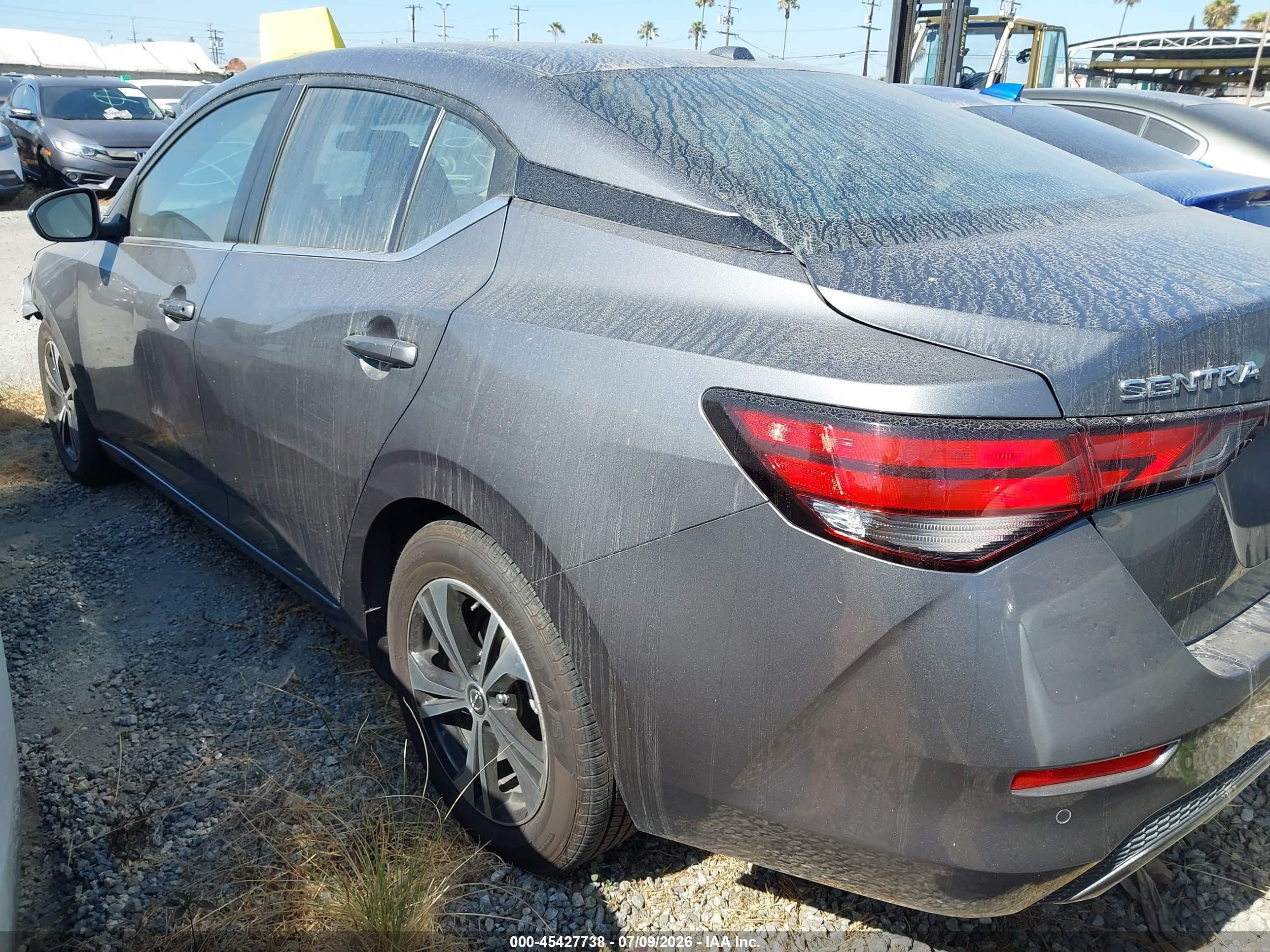 2023 Nissan Sentra VIN 3N1AB8CV5PY284460 IAAI salvage auction — Unknown, Salvage Certificate (California), sold $3,550 on 2026-07-12 (photo 3)