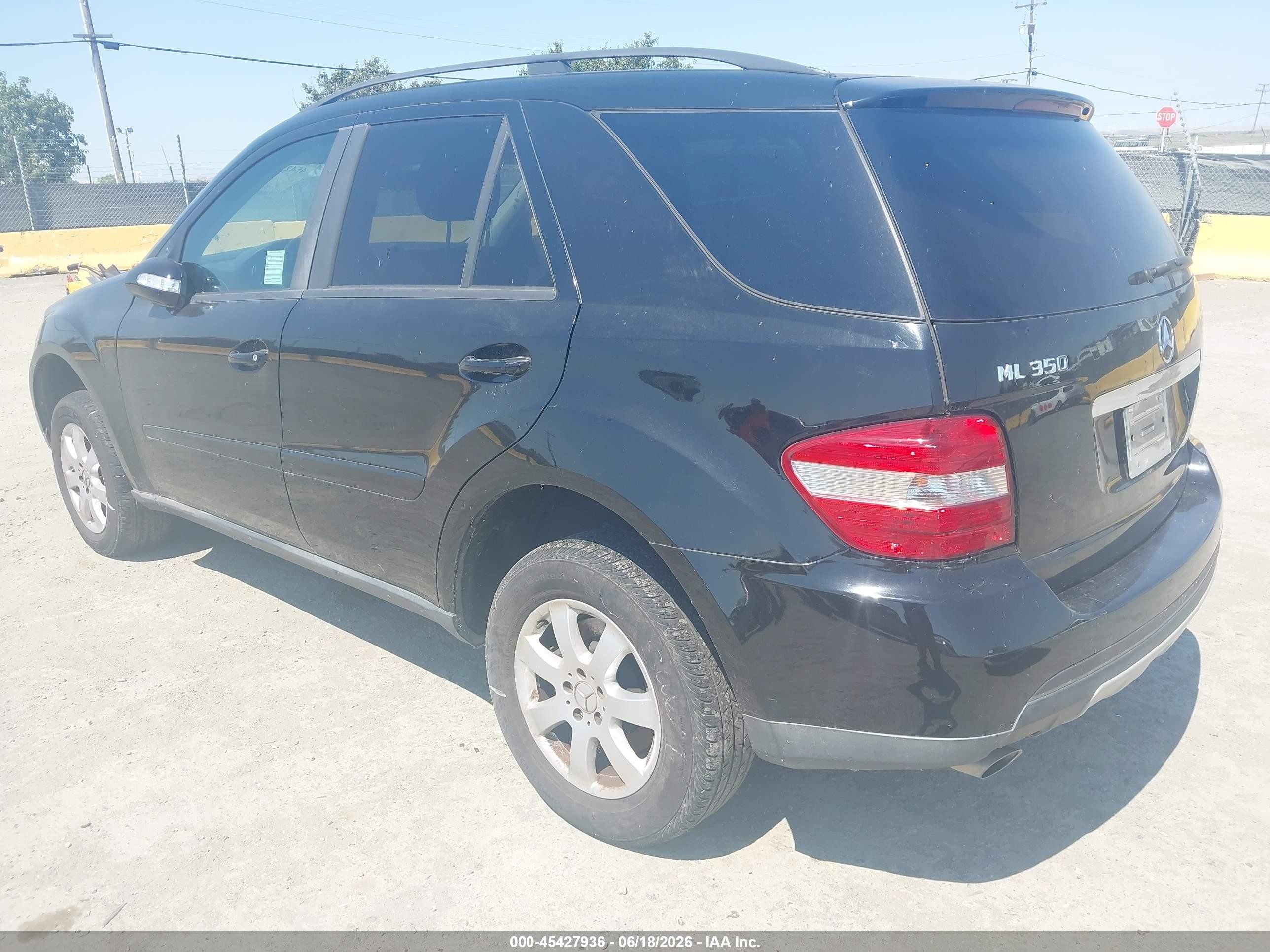 2006 Mercedes-Benz ML-Class VIN 4JGBB86E66A005254 IAAI salvage auction — Normal Wear, Clear - Dealer Only (California), sold $475 on 2026-07-02 (photo 3)