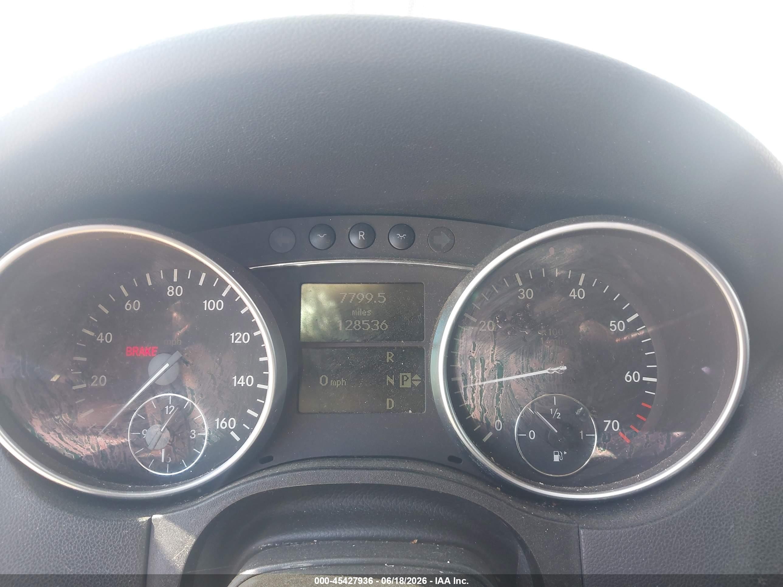 2006 Mercedes-Benz ML-Class VIN 4JGBB86E66A005254 IAAI salvage auction — Normal Wear, Clear - Dealer Only (California), sold $475 on 2026-07-02 (photo 7)