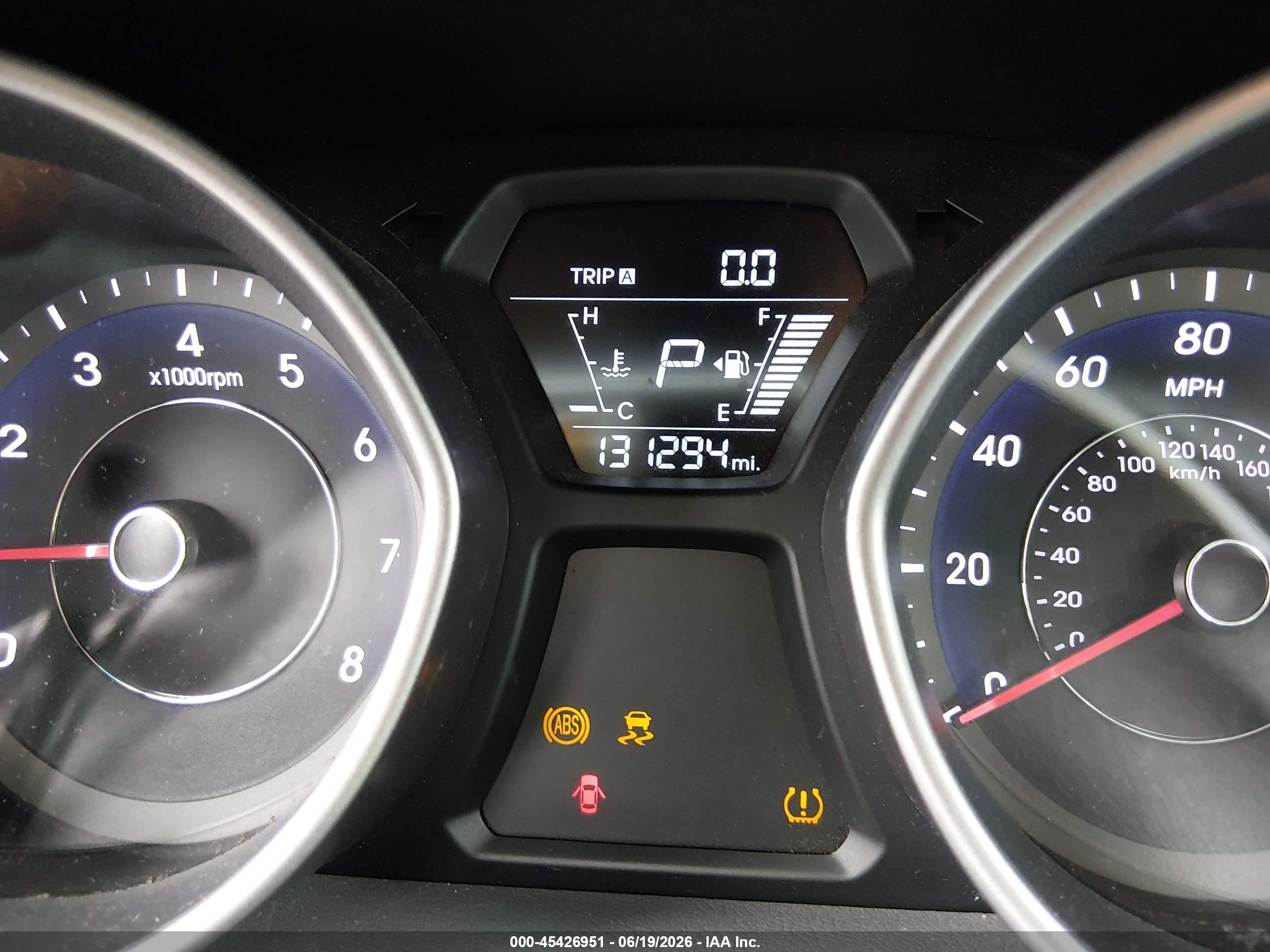 2016 Hyundai Elantra VIN 5NPDH4AE2GH688933 IAAI salvage auction — Normal Wear, Salvage (California), sold $1,550 on 2026-07-09 (photo 7)
