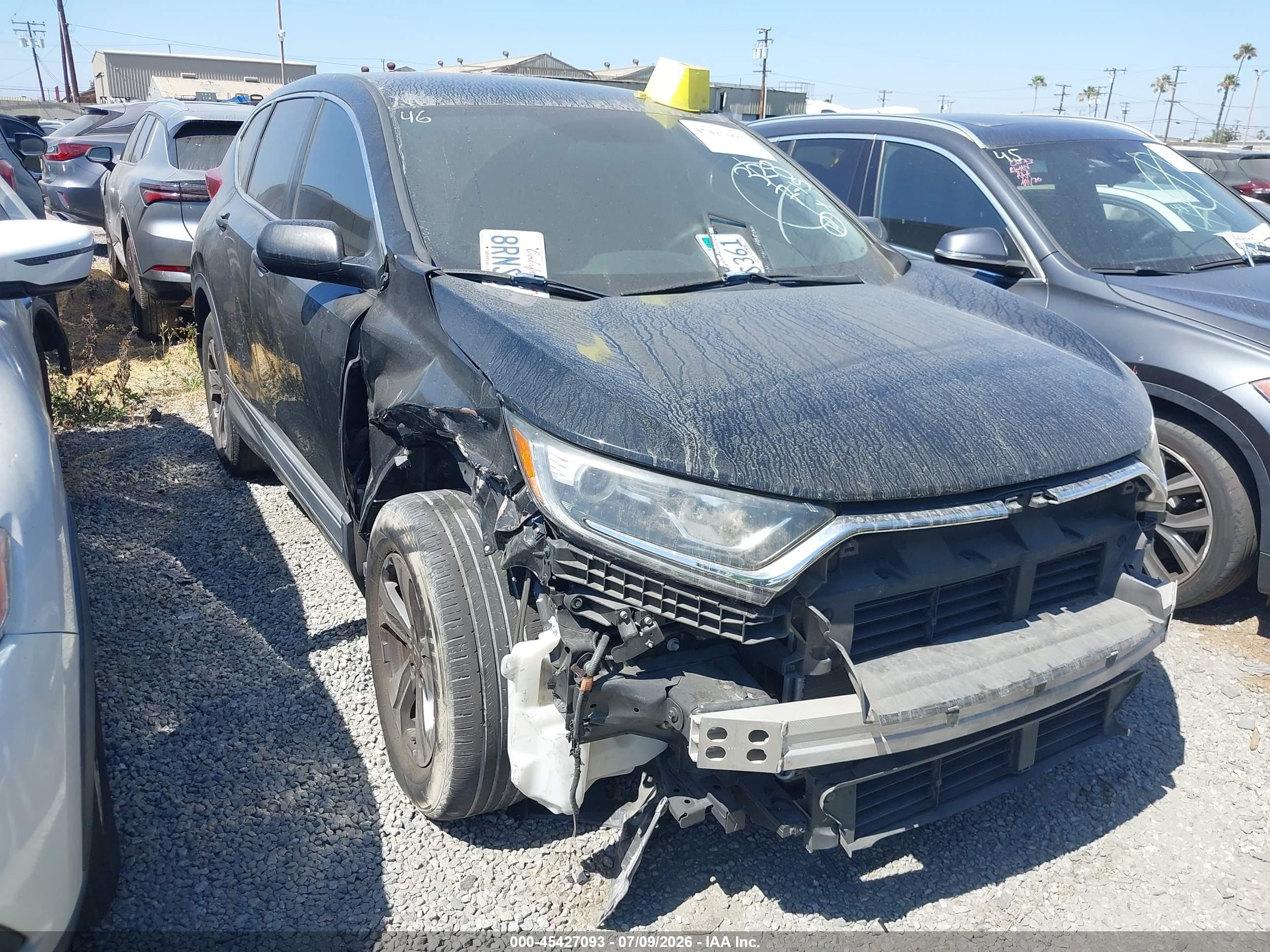 2019 Honda CR-V VIN 2HKRW5H36KH421440 IAAI salvage auction — Front End, Salvage Certificate (California), sold $6,700 on 2026-07-12 (photo 1)