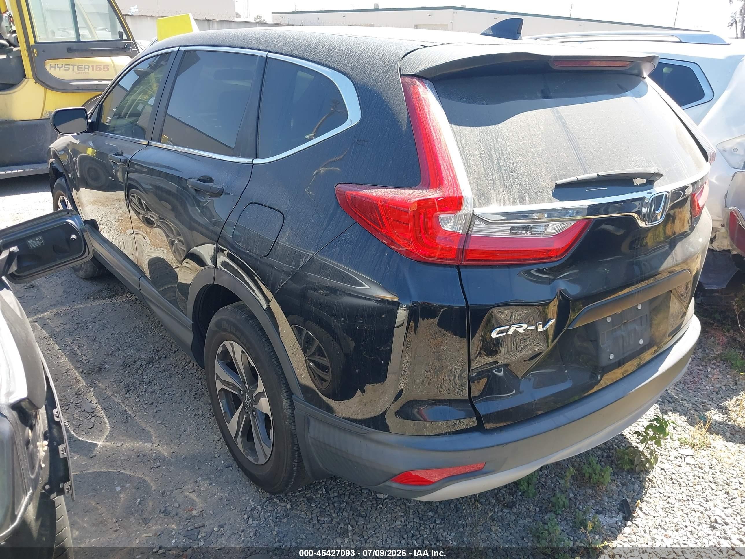 2019 Honda CR-V VIN 2HKRW5H36KH421440 IAAI salvage auction — Front End, Salvage Certificate (California), sold $6,700 on 2026-07-12 (photo 3)
