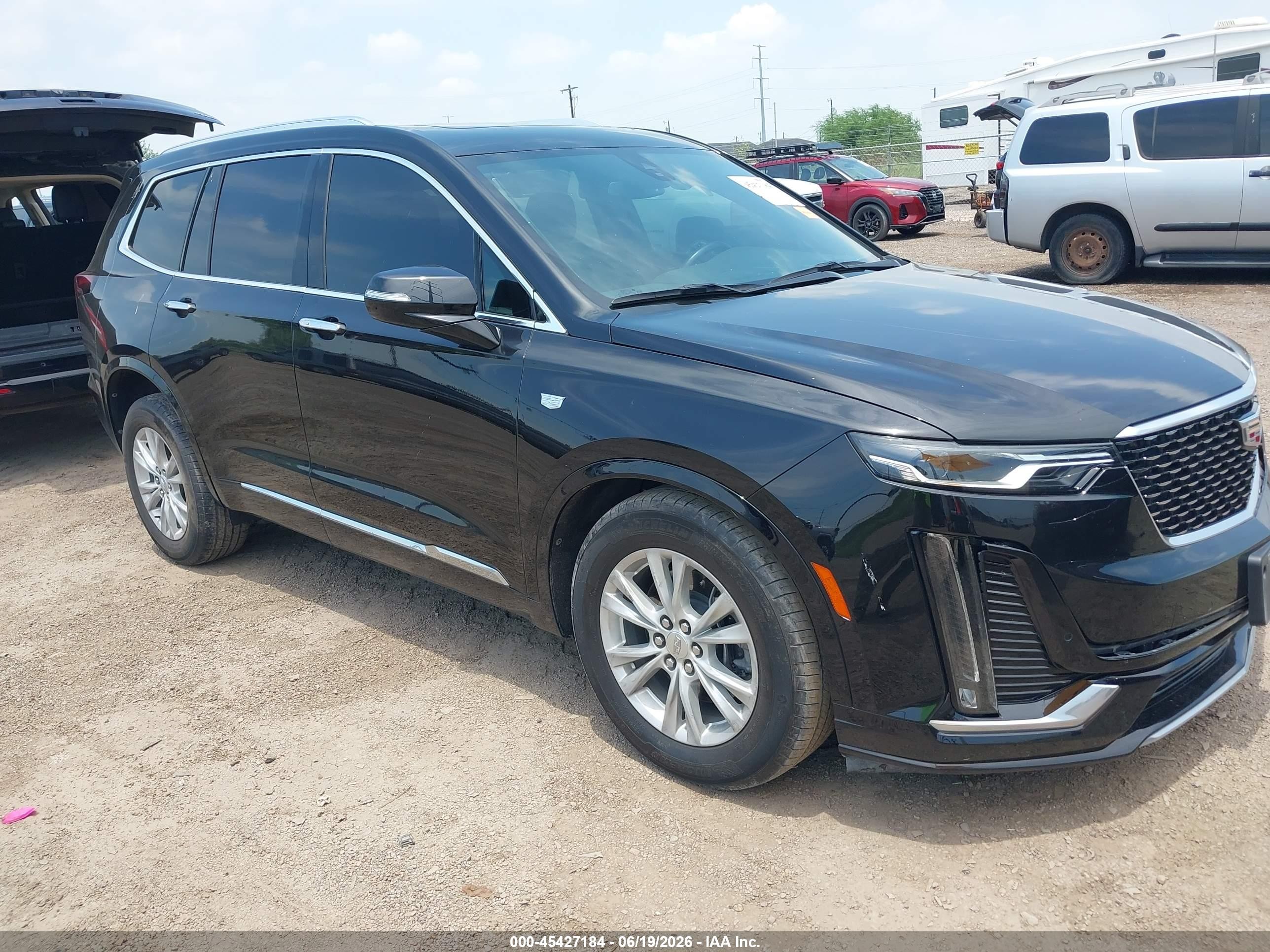 2023 Cadillac XT6 VIN 1GYKPAR40PZ182394 IAAI salvage auction — Front End, Original (Texas), sold $14,600 on 2026-09-13 (photo 1)