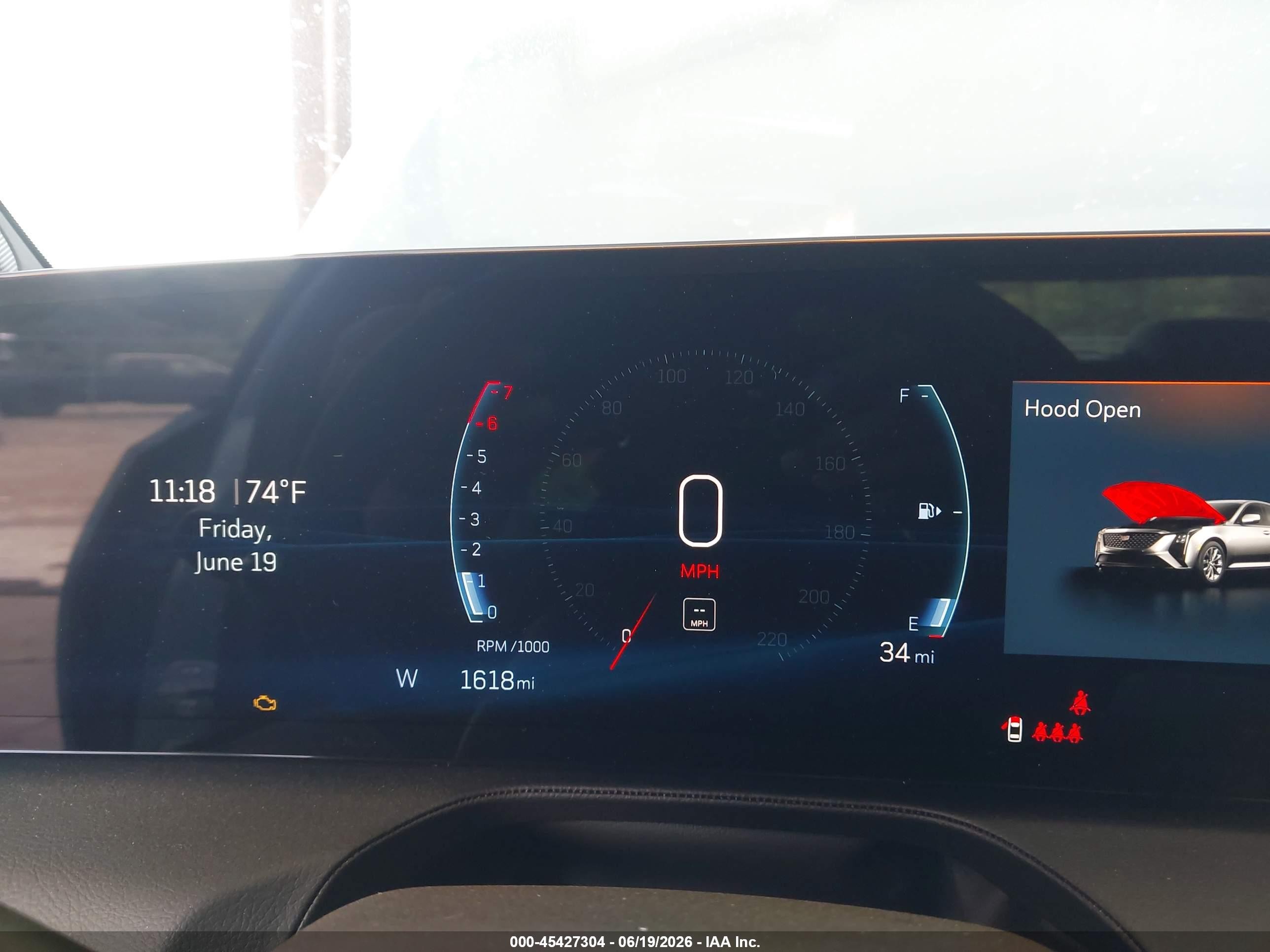 2026 Cadillac Ct5-v VIN 1G6D25R60T0860570 IAAI salvage auction — Storm Damage, Bill Of Sale (Washington), sold $58,500 on 2026-08-03 (photo 7)