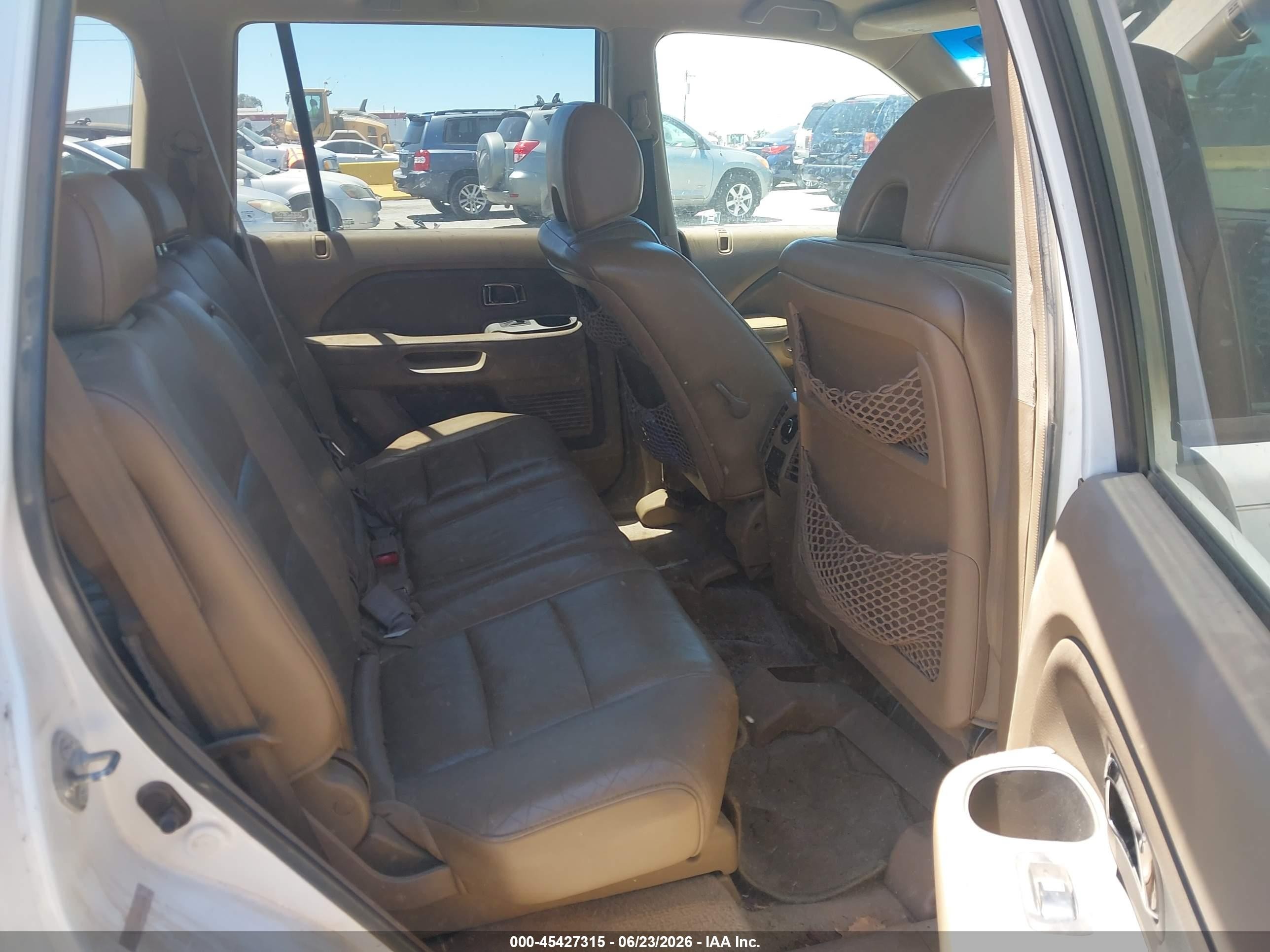 2008 Honda Pilot VIN 5FNYF28668B024242 IAAI salvage auction — Normal Wear, Clear - Dealer Only (California), sold $350 on 2026-07-02 (photo 8)