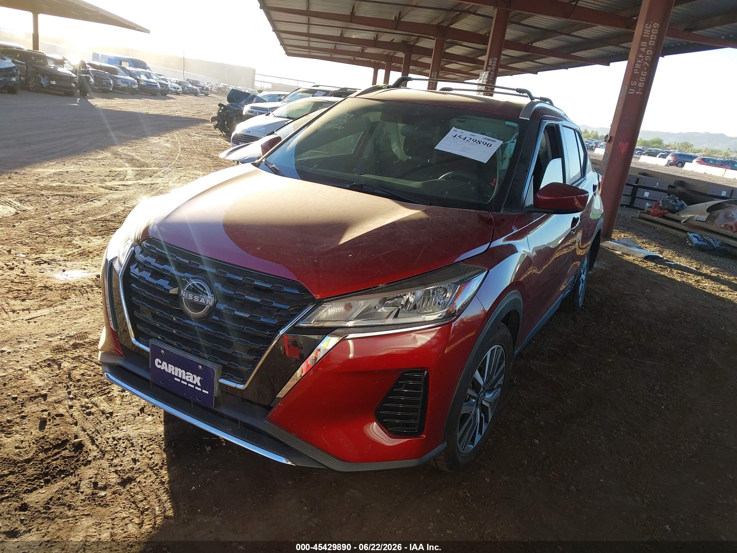 2022 Nissan Kicks VIN 3N1CP5CV7NL502966 IAAI salvage auction — Side, Salvage (Arizona), sold $3,250 on 2026-07-11 (photo 2)