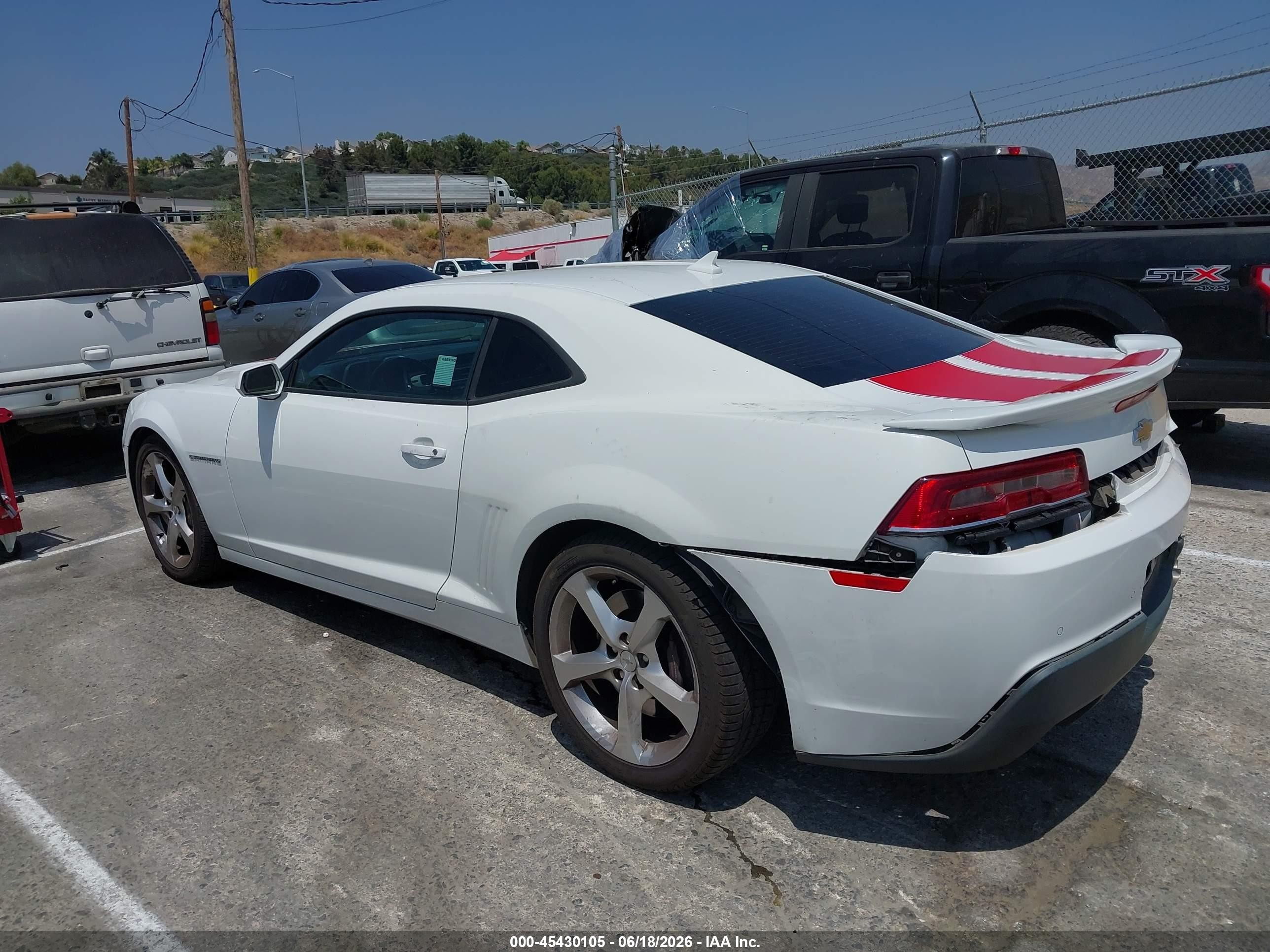 2015 Chevrolet Camaro VIN 2G1FJ1EW4F9223787 IAAI salvage auction — Rear End, Salvage (California), sold $5,400 on 2026-09-17 (photo 3)