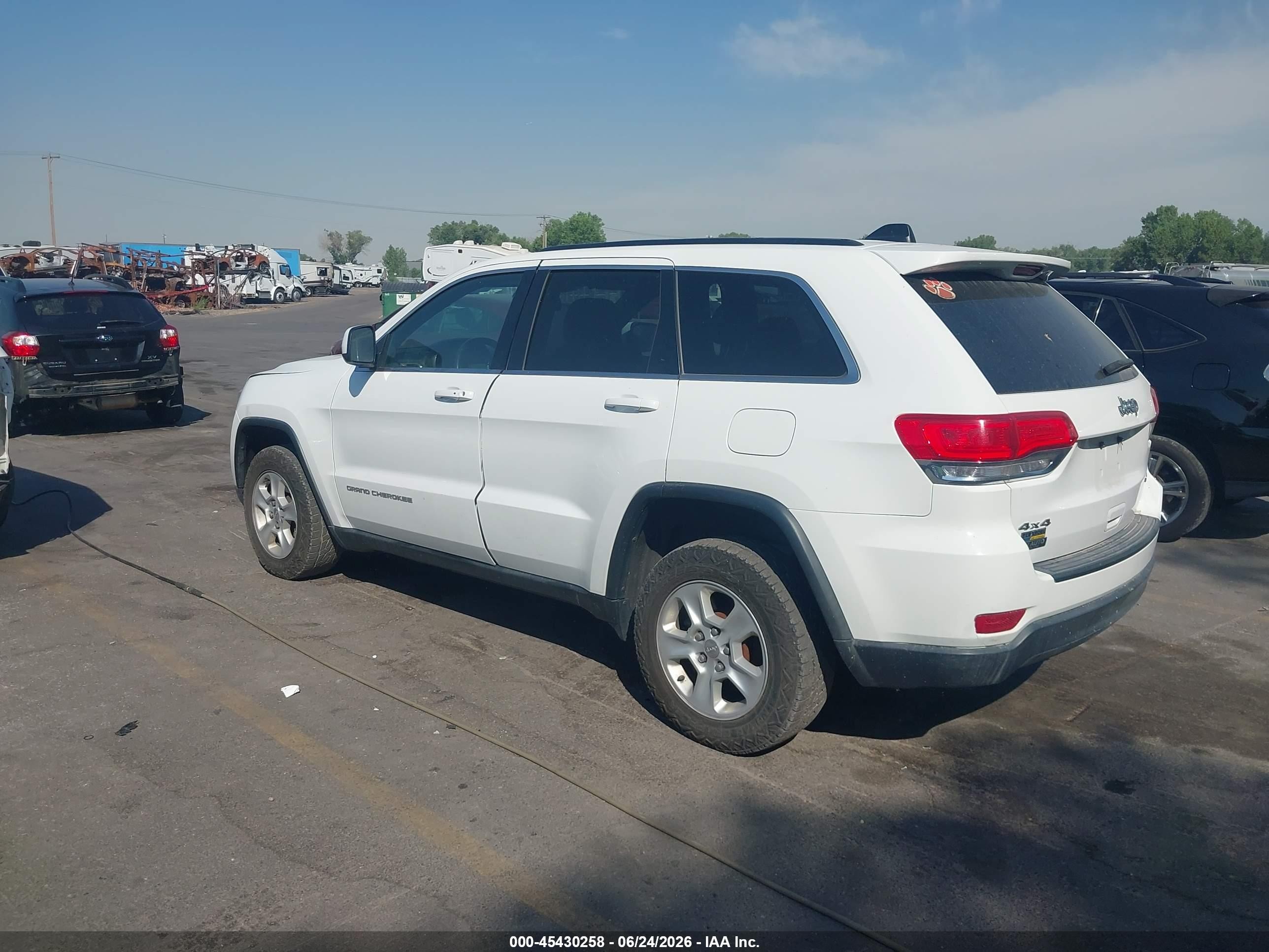 2015 Jeep Grand Cherokee VIN 1C4RJFAG2FC893783 IAAI salvage auction — Front & Rear, Nrc Lienholder Repossession Paperwork (Utah), sold $2,200 on 2026-07-09 (photo 3)