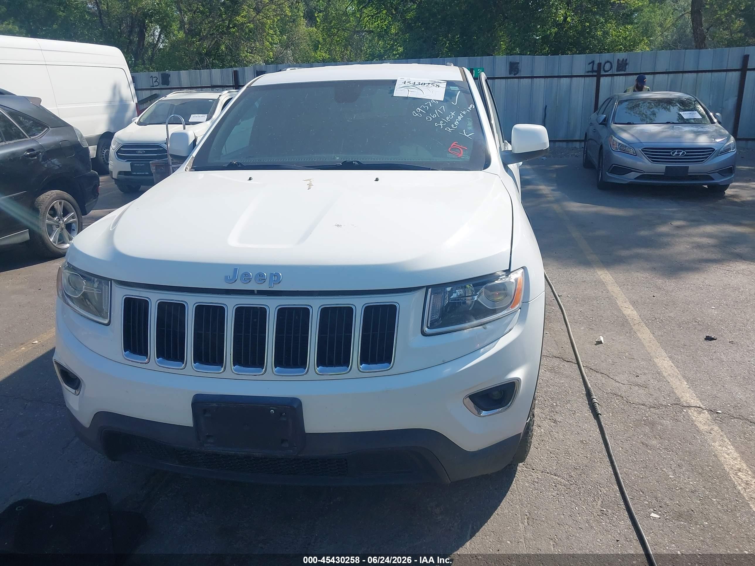 2015 Jeep Grand Cherokee VIN 1C4RJFAG2FC893783 IAAI salvage auction — Front & Rear, Nrc Lienholder Repossession Paperwork (Utah), sold $2,200 on 2026-07-09 (photo 6)