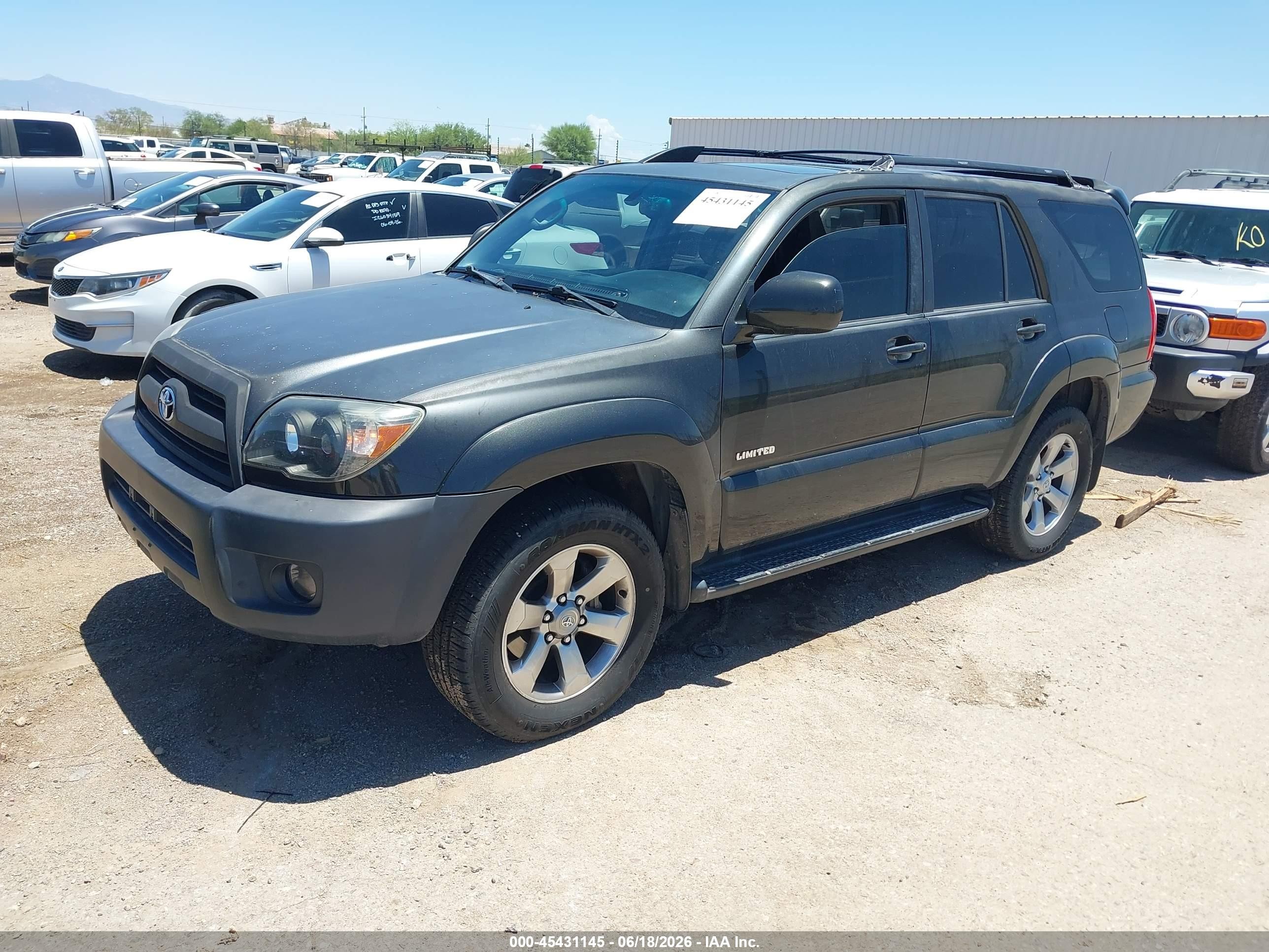 2006 Toyota 4Runner VIN JTEZT17R068009571 IAAI salvage auction — Normal Wear, Clear-Dealer Only (Arizona), sold $3,125 on 2026-07-02 (photo 2)