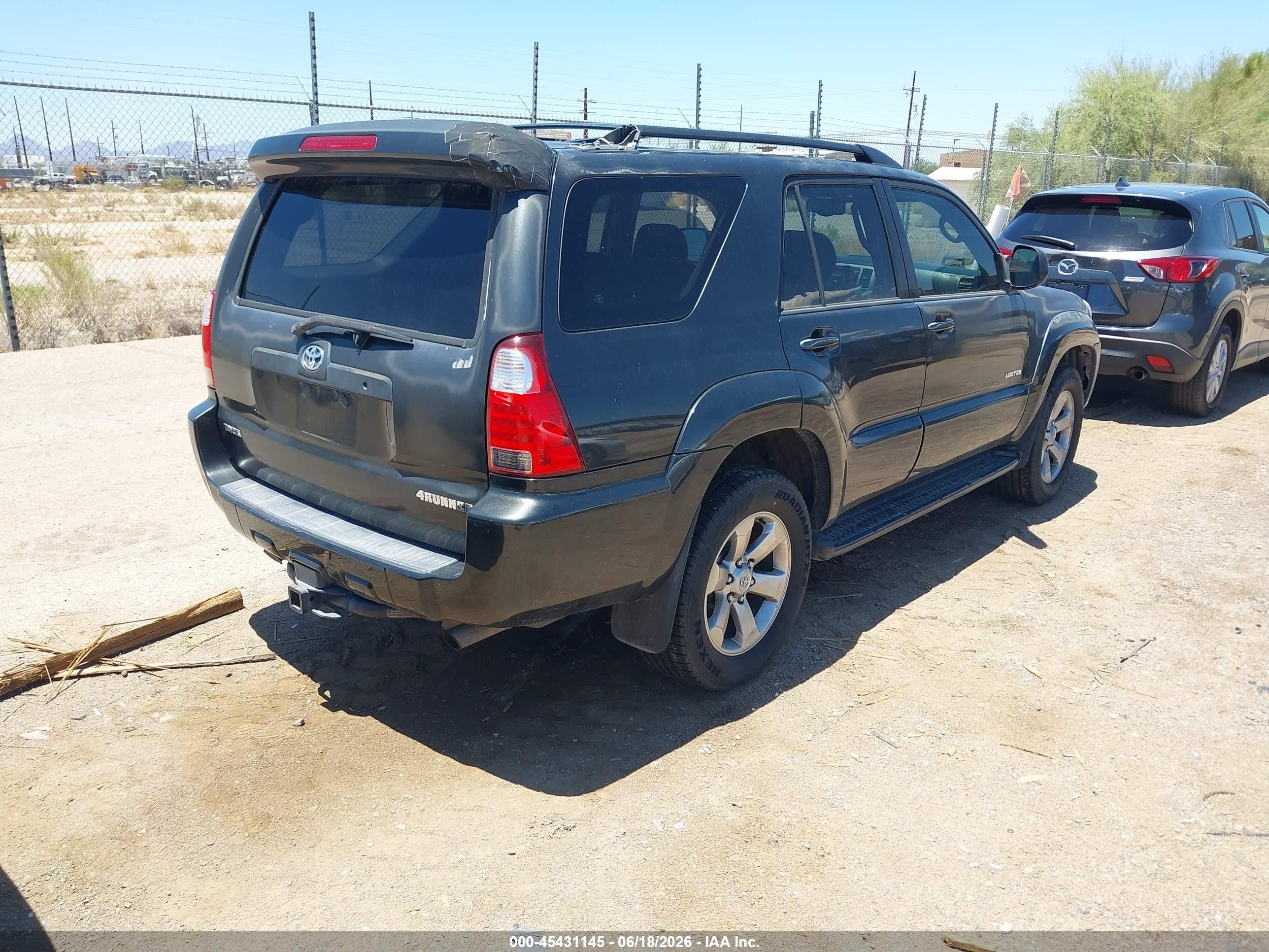 2006 Toyota 4Runner VIN JTEZT17R068009571 IAAI salvage auction — Normal Wear, Clear-Dealer Only (Arizona), sold $3,125 on 2026-07-02 (photo 4)