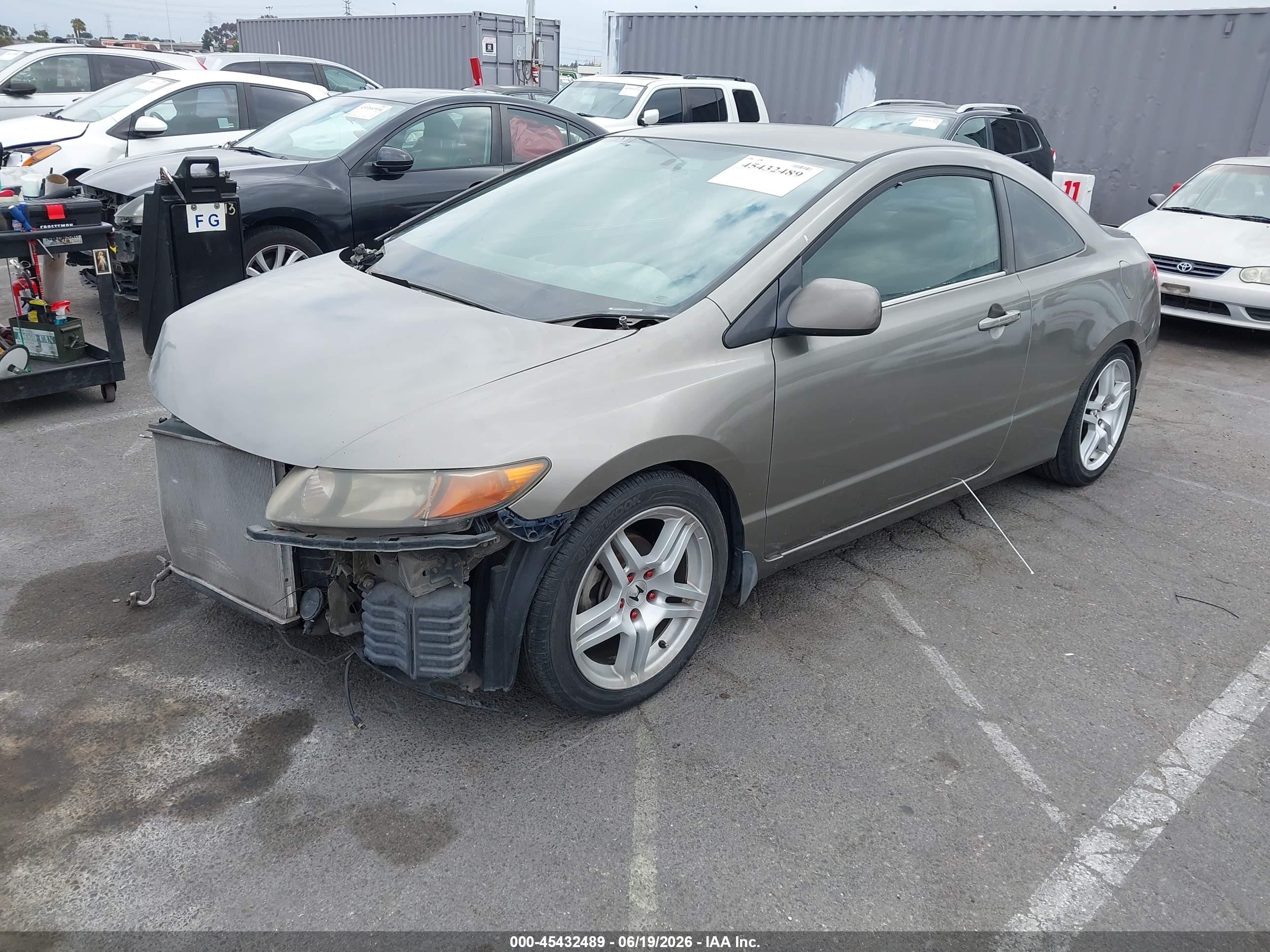 2006 Honda Civic VIN 2HGFG12656H533450 IAAI salvage auction — Normal Wear, Salvage (California), sold $325 on 2026-07-09 (photo 2)