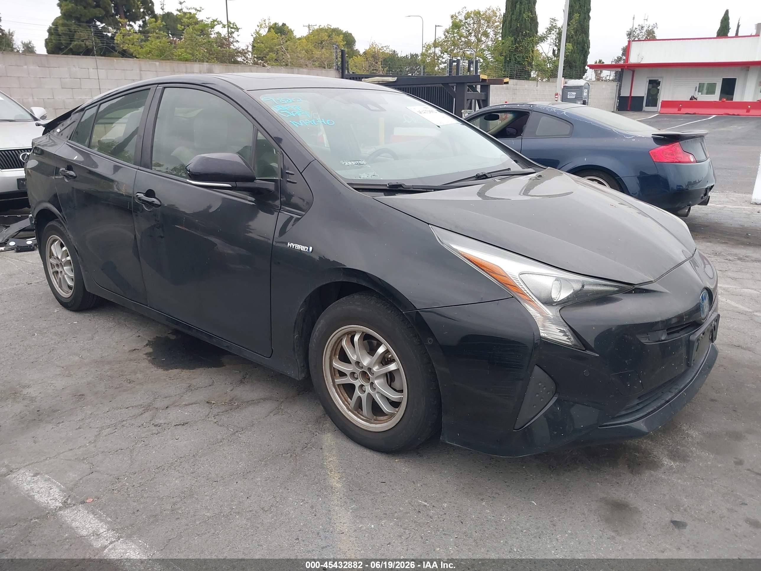 2017 Toyota Prius VIN JTDKARFU3H3047649 IAAI salvage auction — Rear End, Salvage (California), sold $3,200 on 2026-07-09 (photo 1)