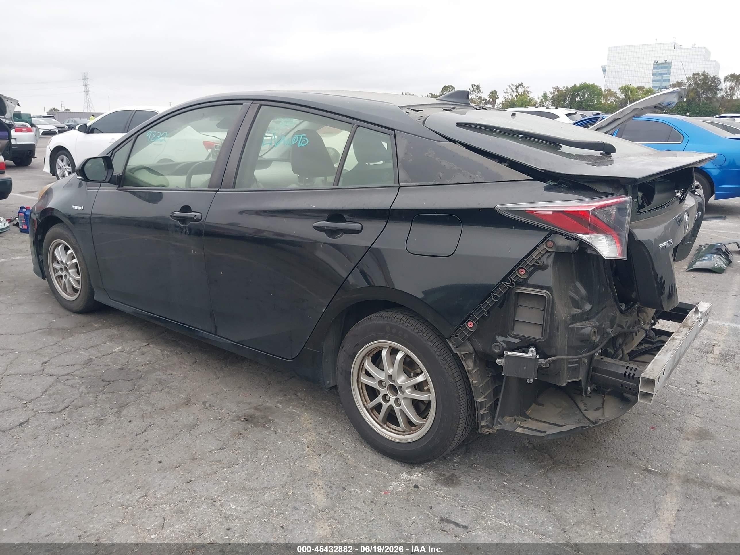 2017 Toyota Prius VIN JTDKARFU3H3047649 IAAI salvage auction — Rear End, Salvage (California), sold $3,200 on 2026-07-09 (photo 3)