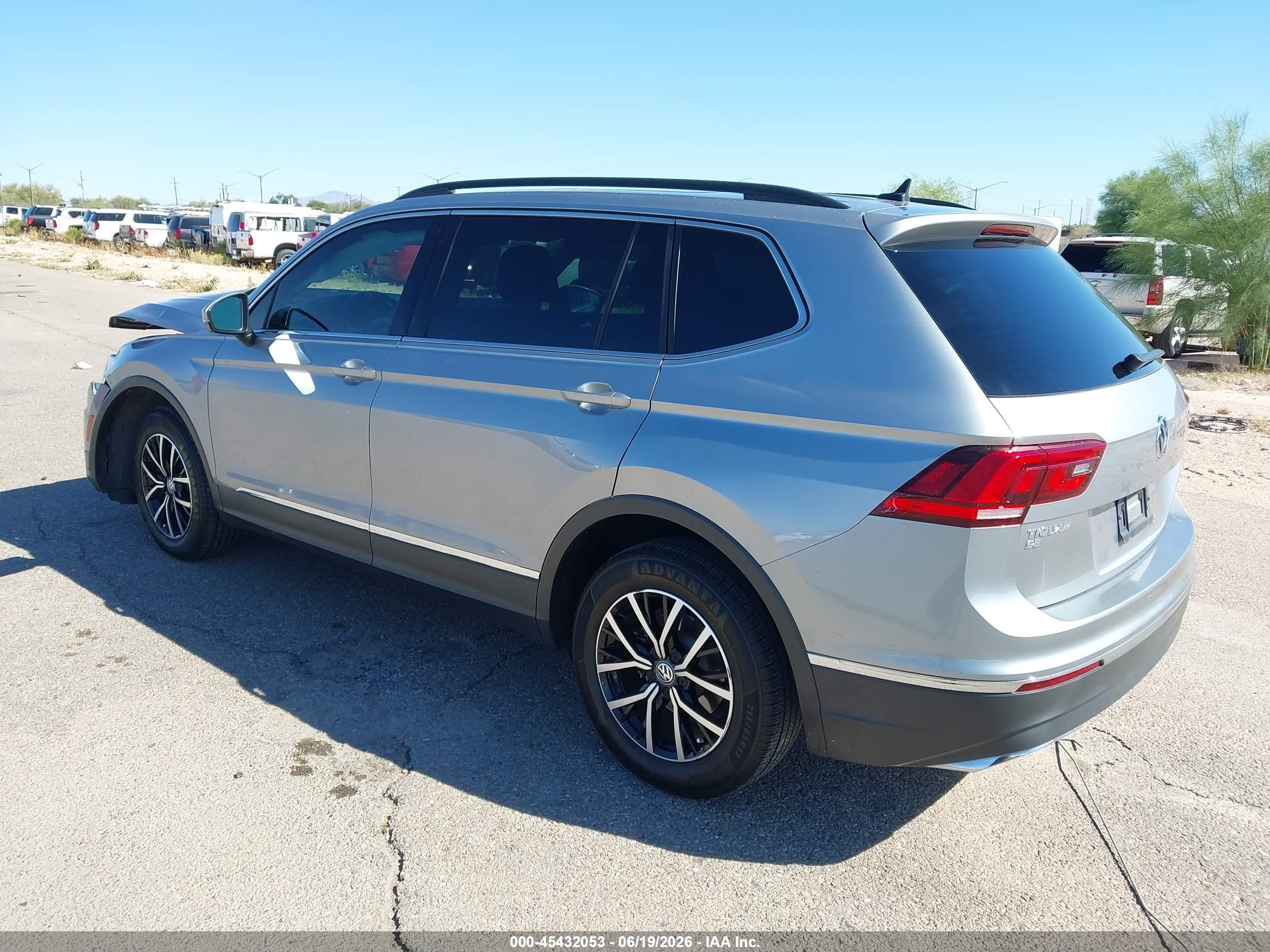 2021 Volkswagen Tiguan VIN 3VV3B7AX1MM090601 IAAI salvage auction — Unknown, Salvage (Arizona), sold $3,950 on 2026-07-09 (photo 3)