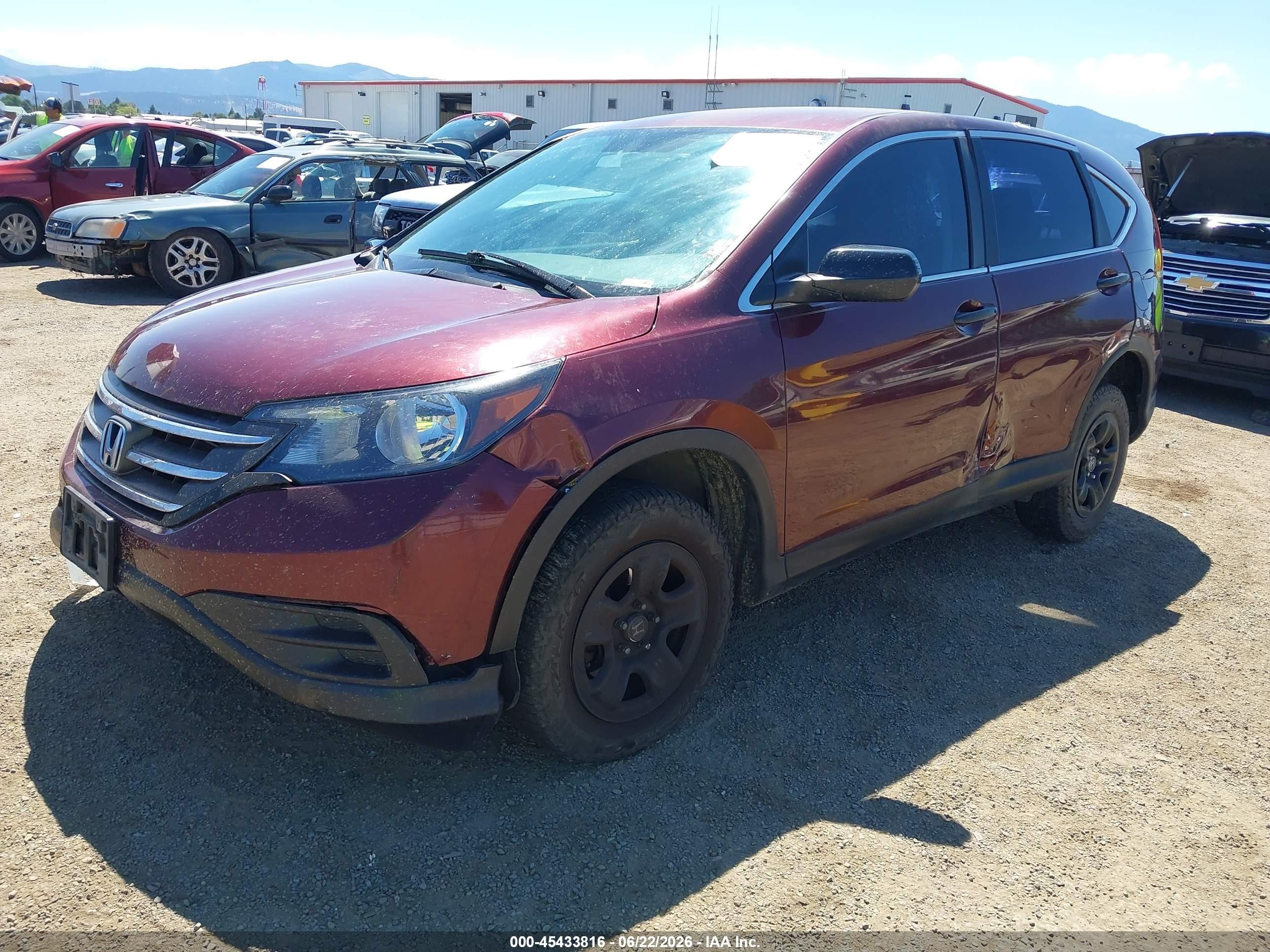 2014 Honda CR-V VIN 5J6RM4H32EL062047 IAAI salvage auction — Unknown, Bill Of Sale (Washington), sold $1,450 on 2026-07-11 (photo 2)