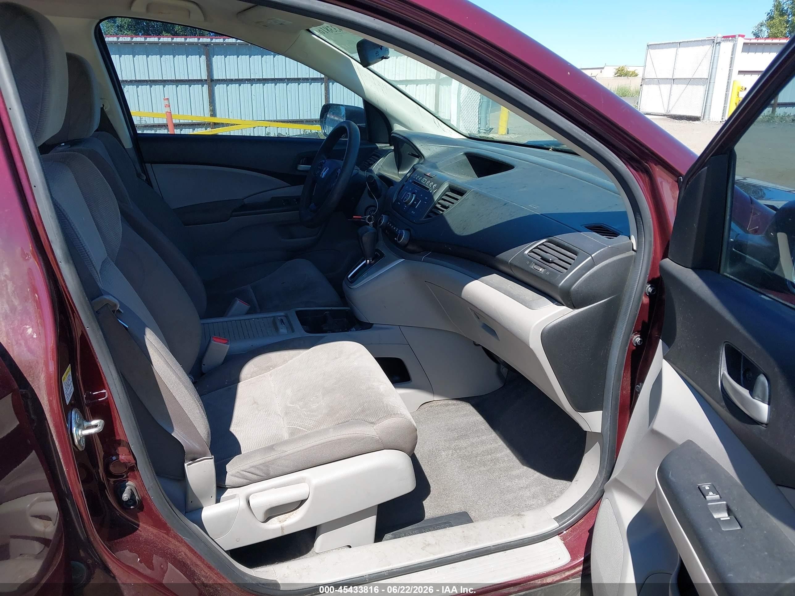 2014 Honda CR-V VIN 5J6RM4H32EL062047 IAAI salvage auction — Unknown, Bill Of Sale (Washington), sold $1,450 on 2026-07-11 (photo 5)