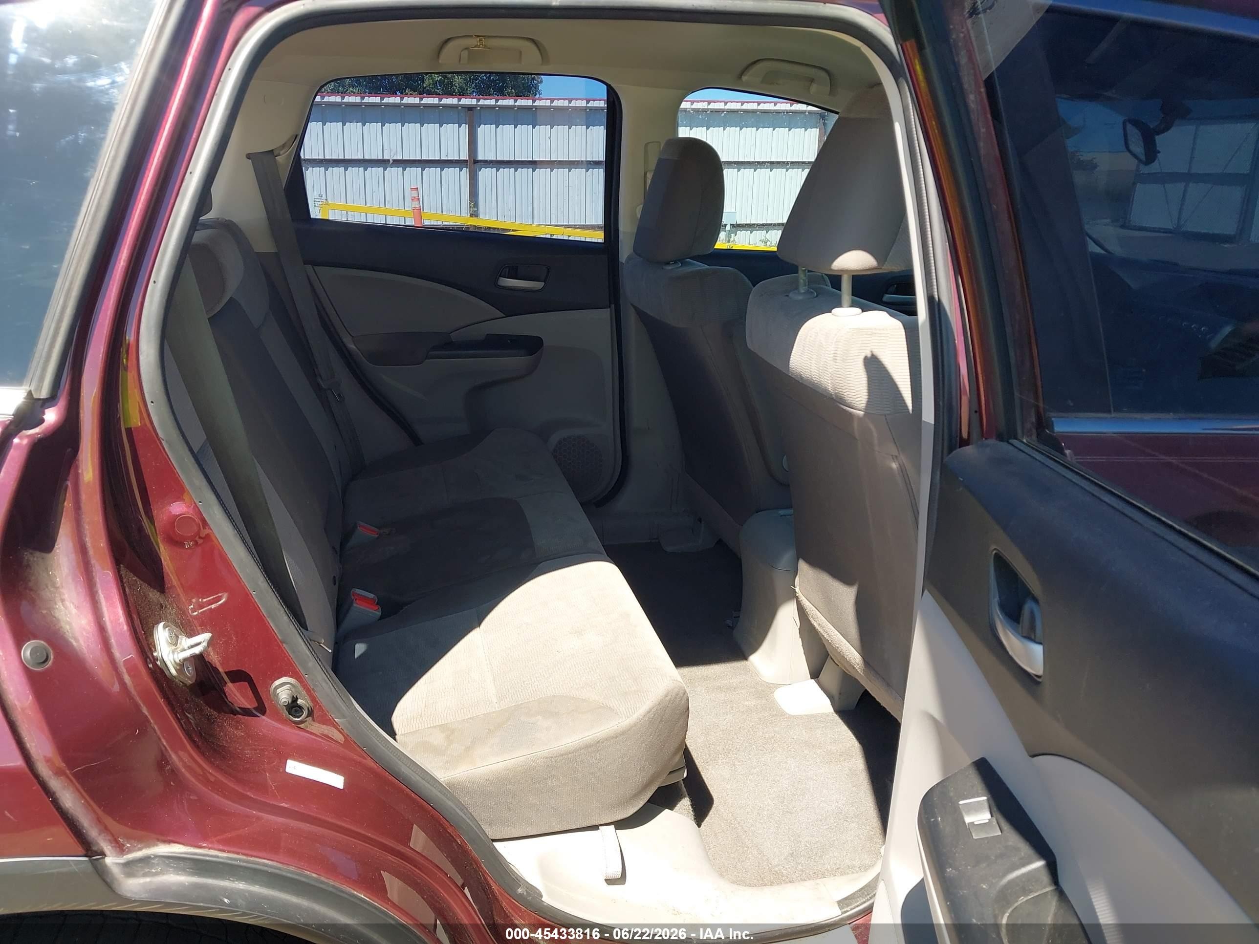 2014 Honda CR-V VIN 5J6RM4H32EL062047 IAAI salvage auction — Unknown, Bill Of Sale (Washington), sold $1,450 on 2026-07-11 (photo 8)